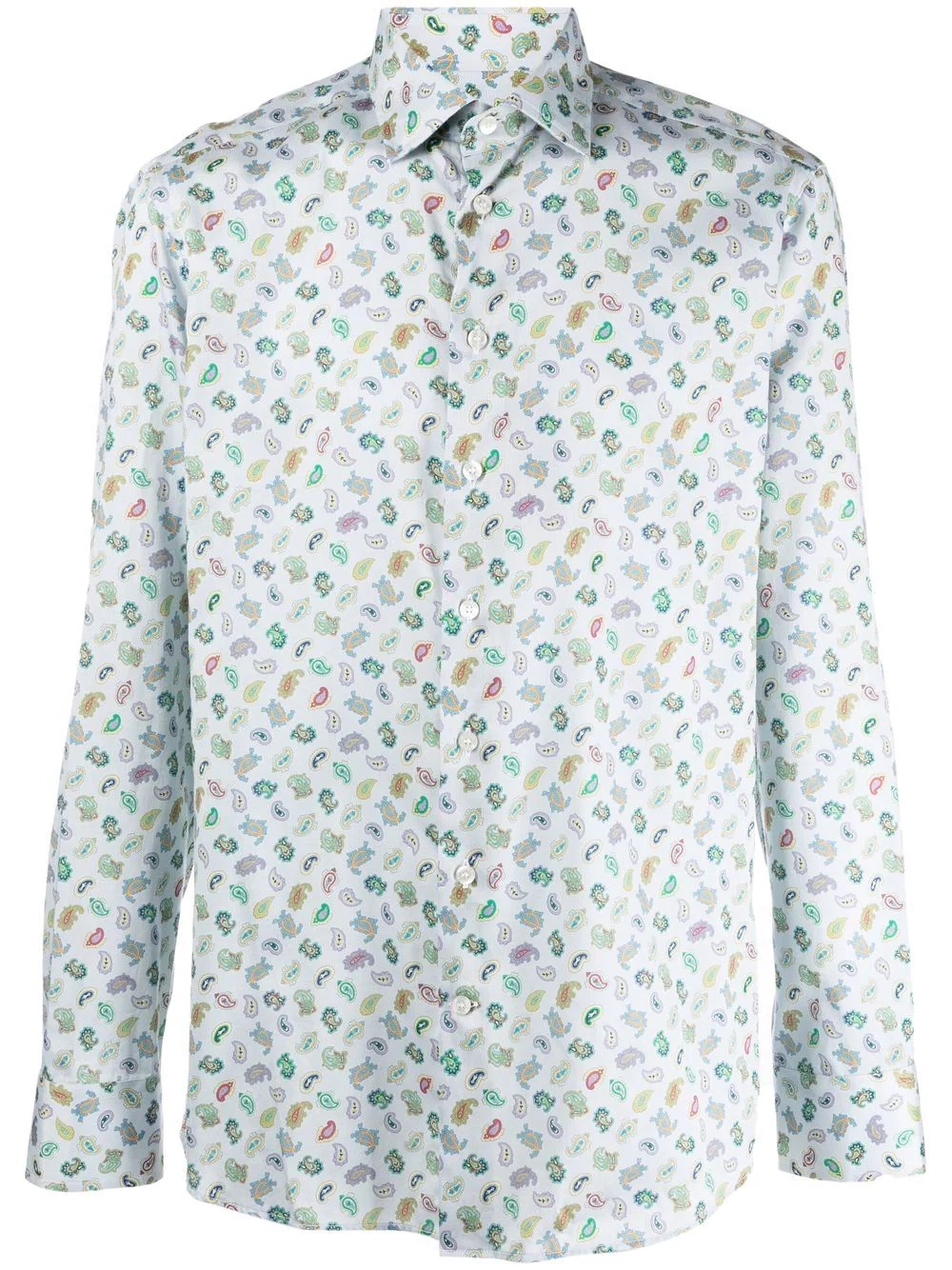 paisley-print cotton shirt - 1