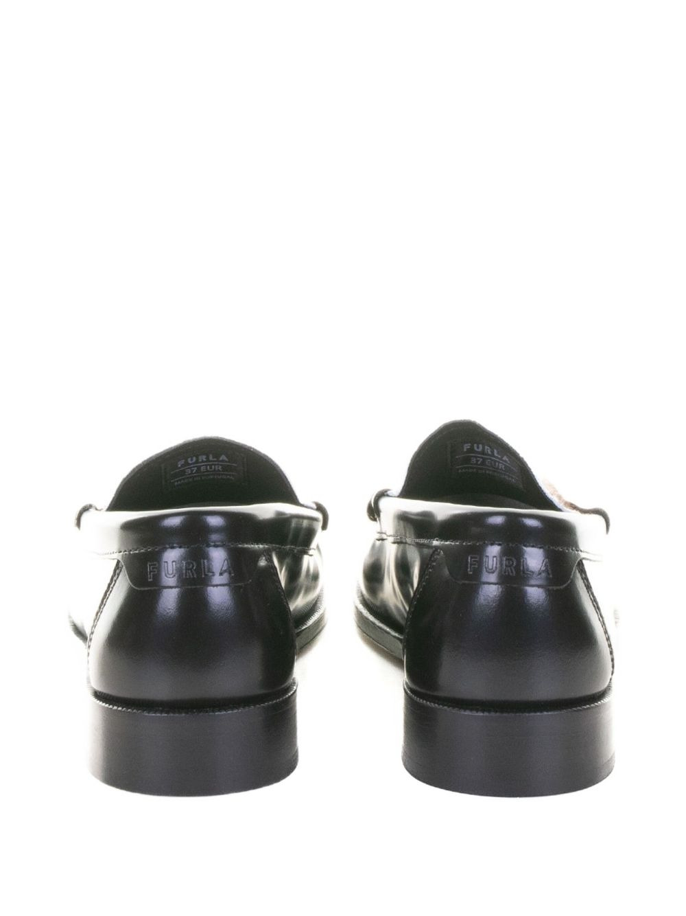 leather penny-slot loafers - 3