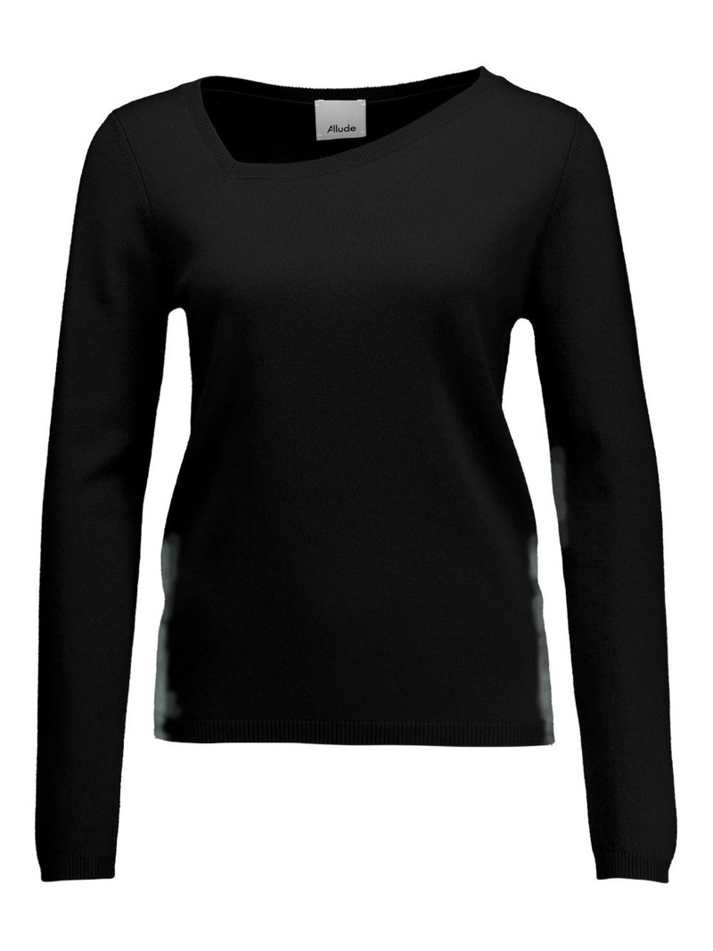 asymmetric-neck sweater 1