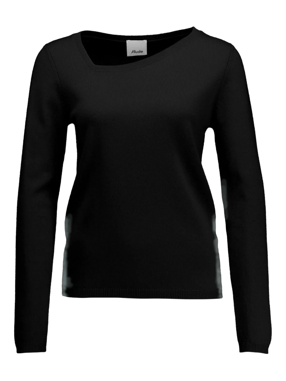 asymmetric-neck sweater - 1