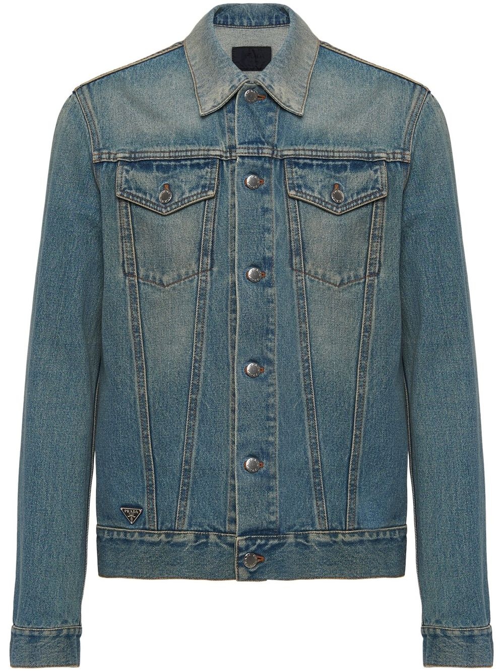 stonewashed denim jacket - 1