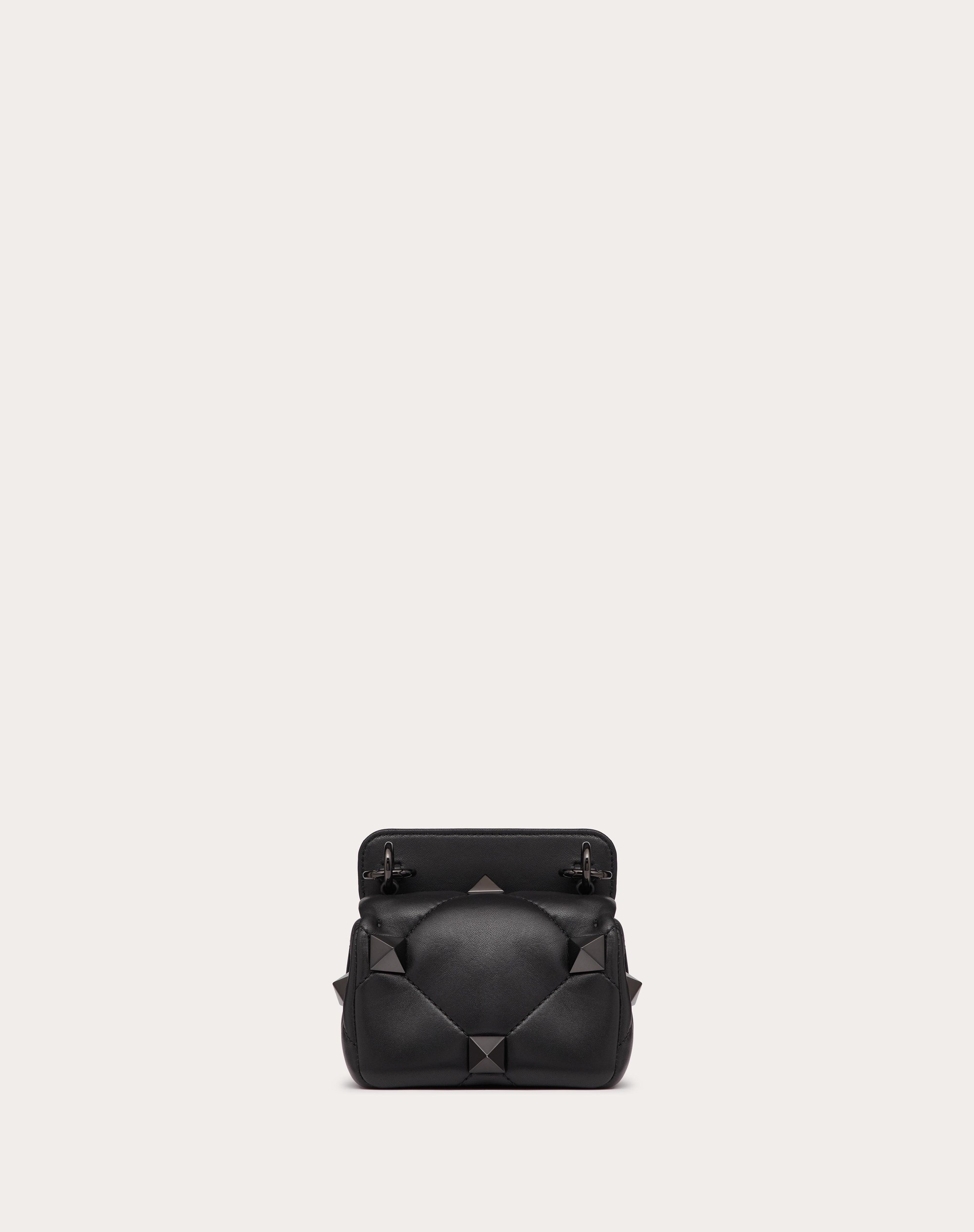 MINI ROMAN STUD THE SHOULDER BAG IN NAPPA LEATHER WITH CHAIN - 3