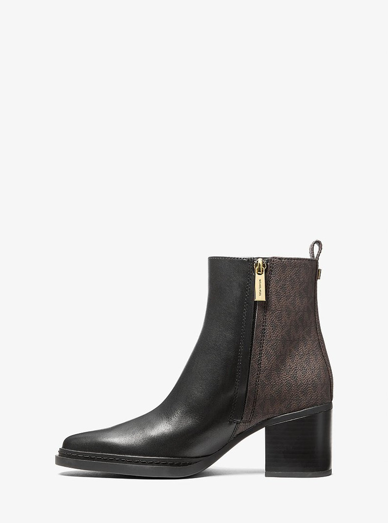 Lex Leather and Signature Logo Boot 3