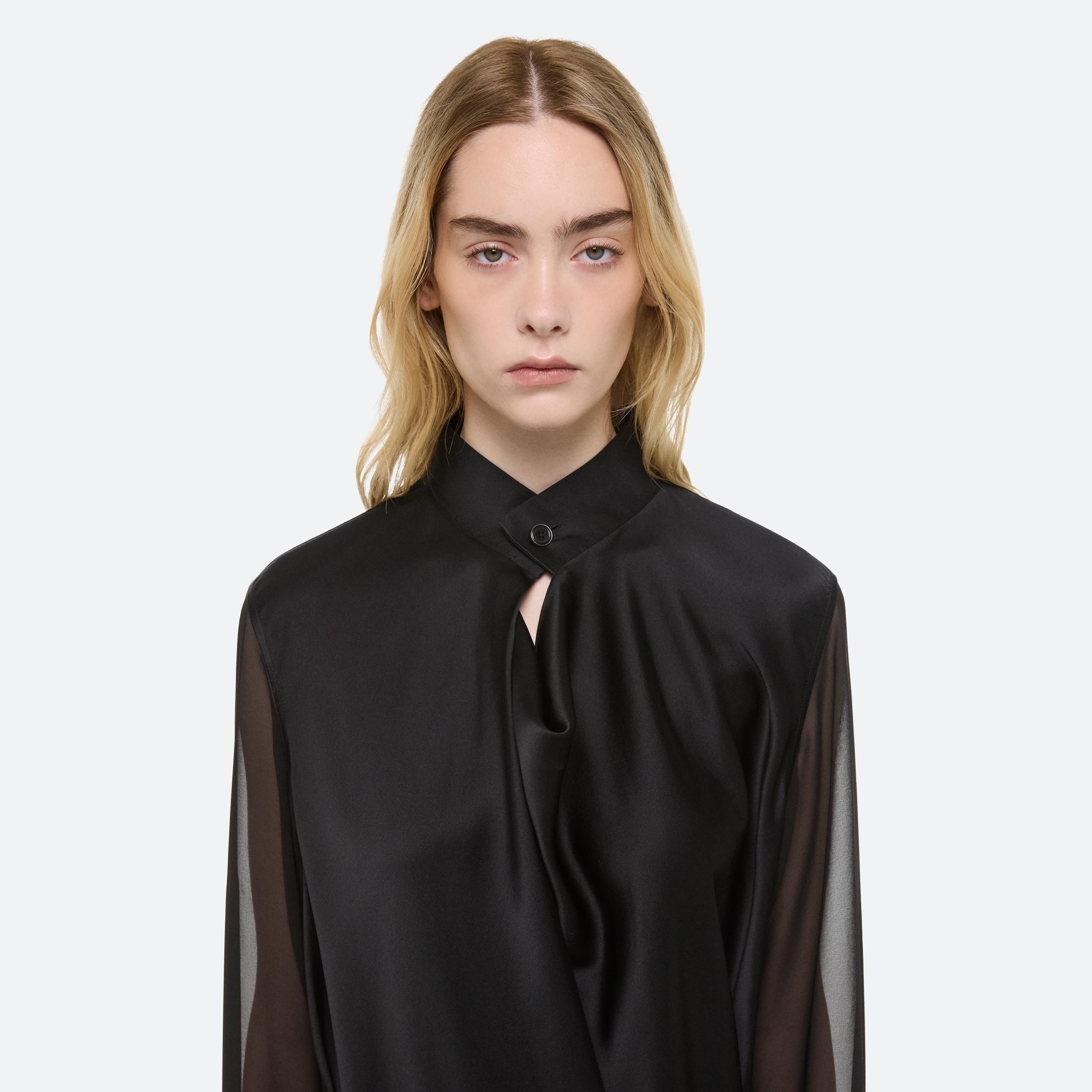 SCARF SHIRT DRESS - 5