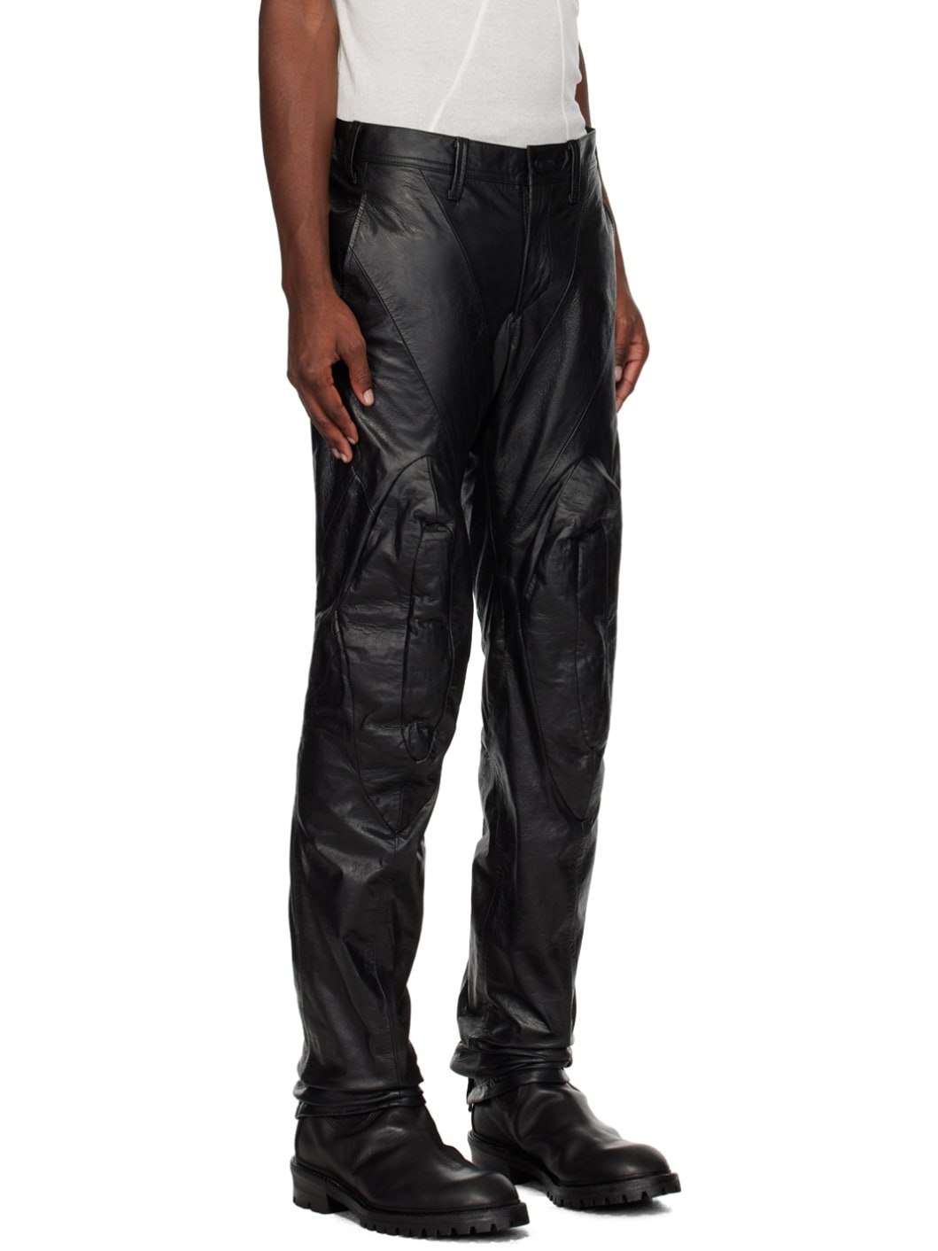 Black Rider Leather Pants - 2