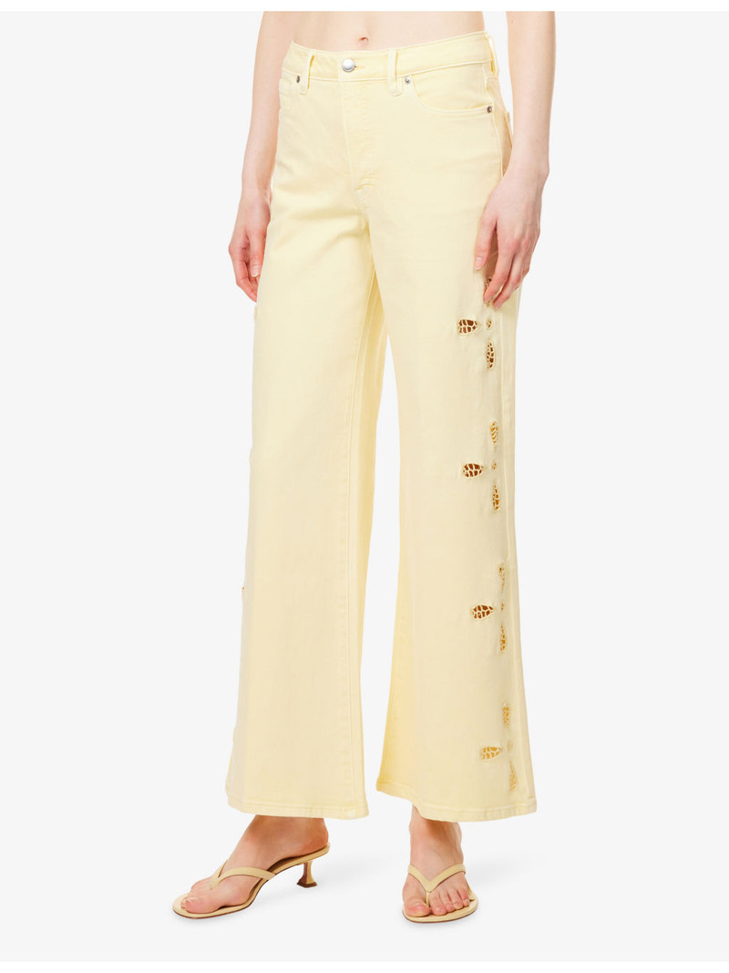 Good Waist Palazzo Stretch-Denim Jeans 3