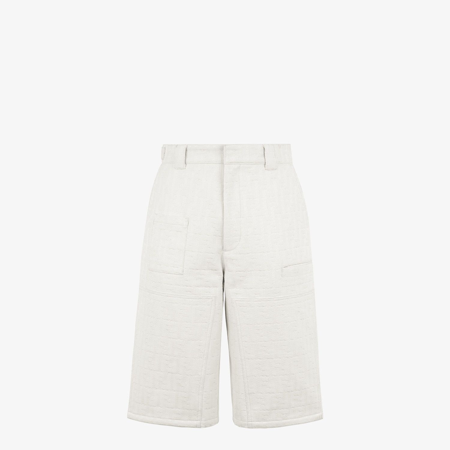 White canvas Bermudas - 1