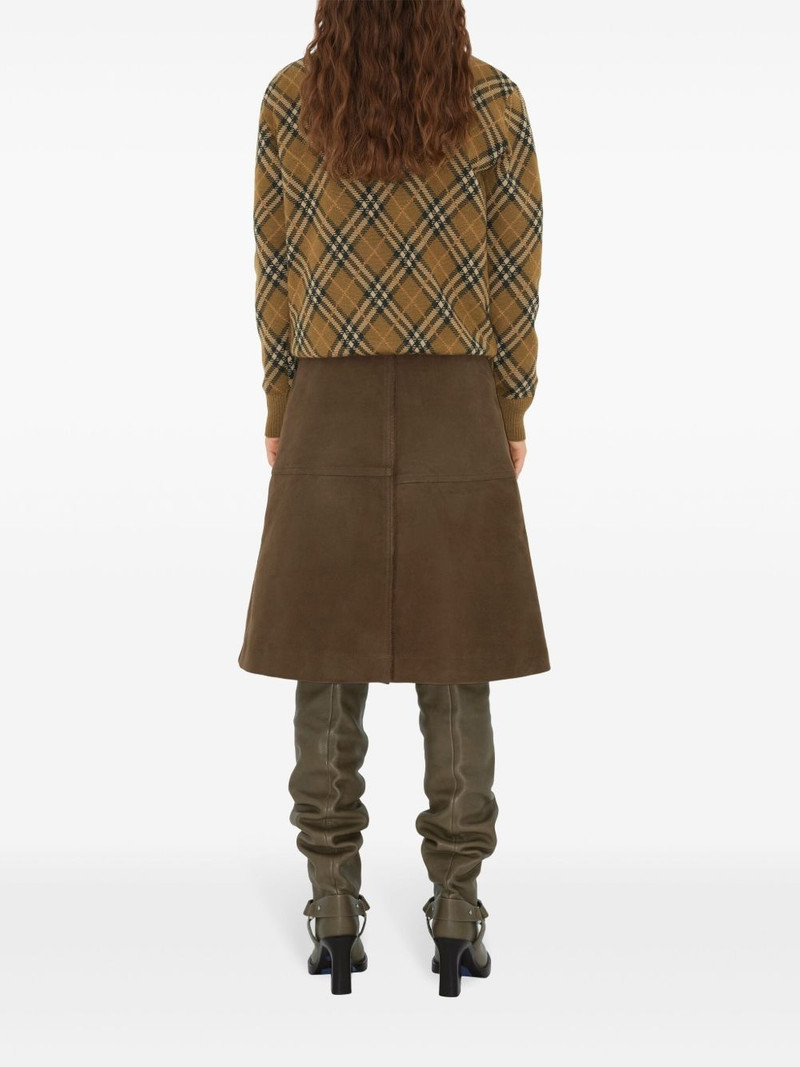 check-pattern wool sweater 4