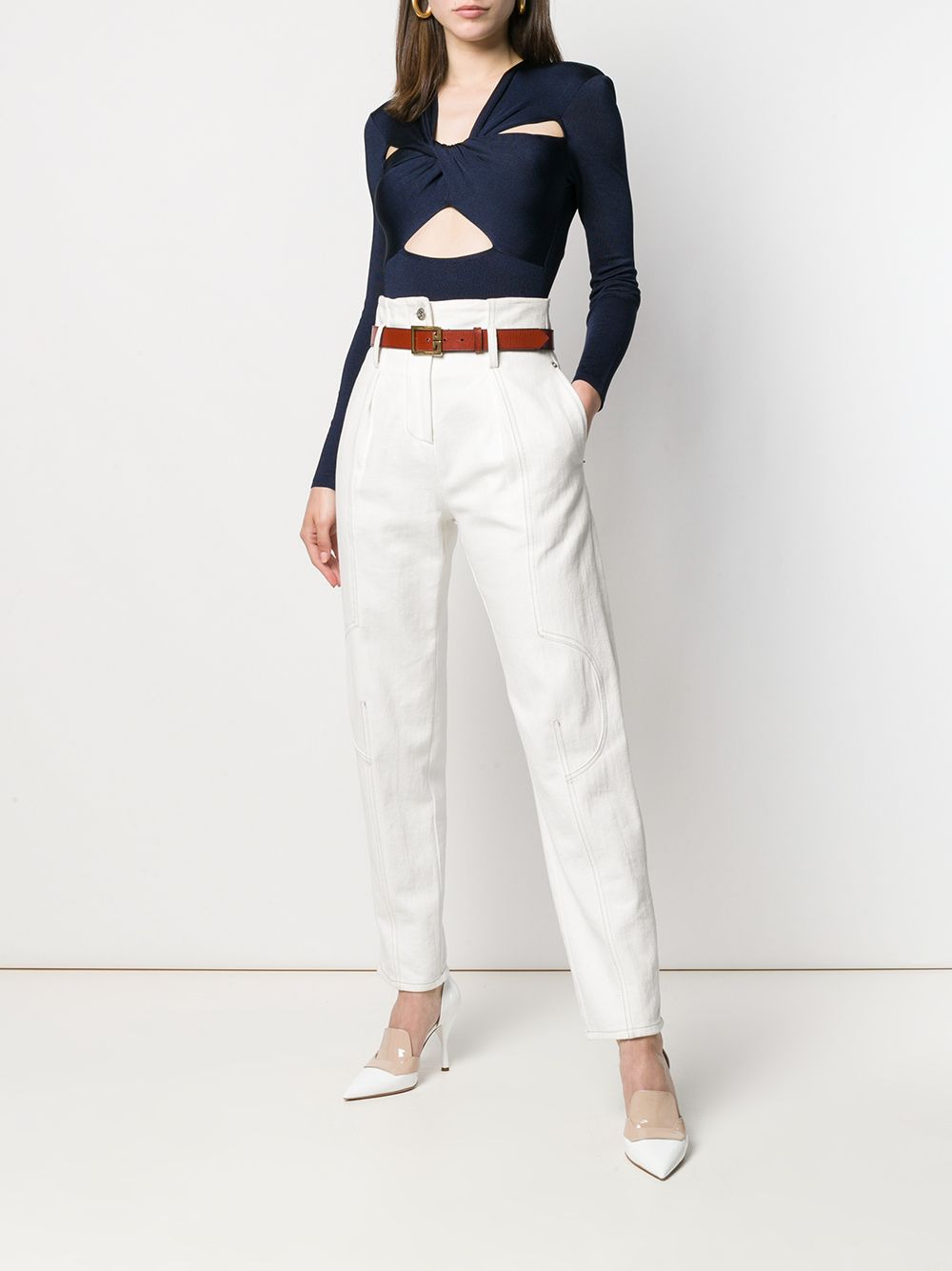 twist-front bodysuit - 2