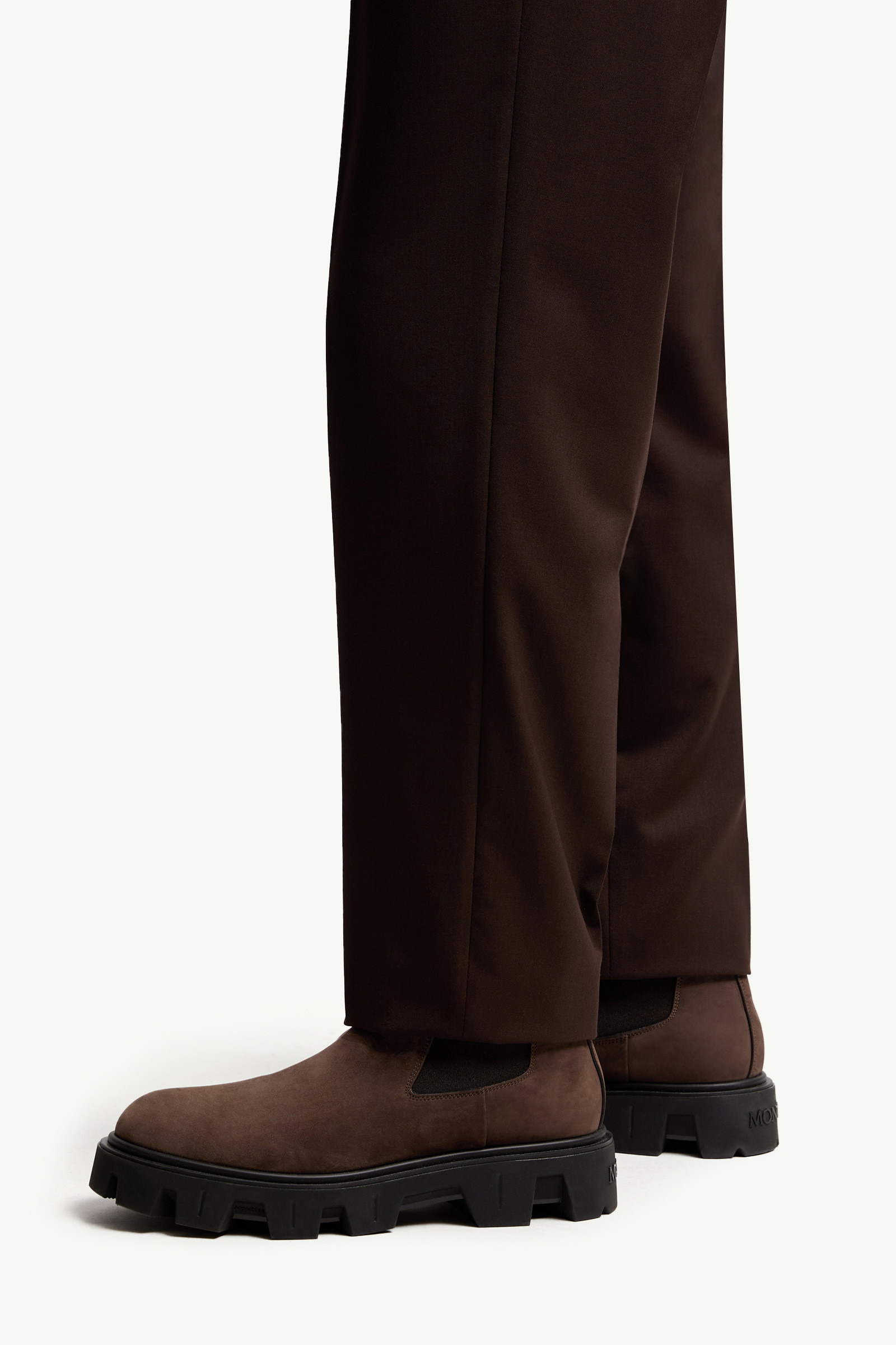 Wool Blend Gabardine Tailored Pants - 4
