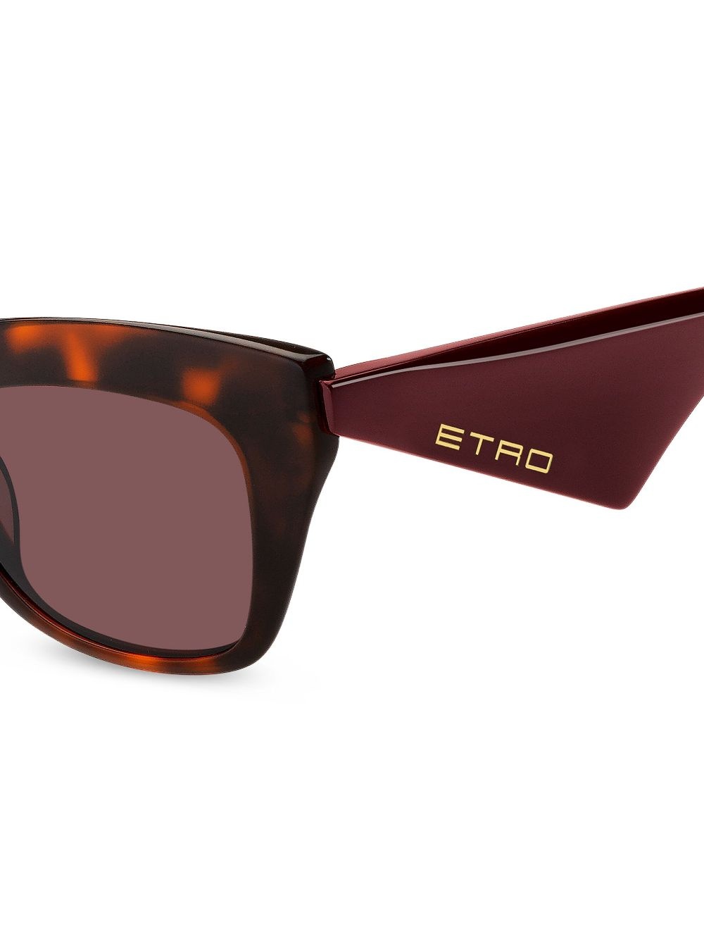 tortoiseshell-effect cat-eye sunglasses - 3