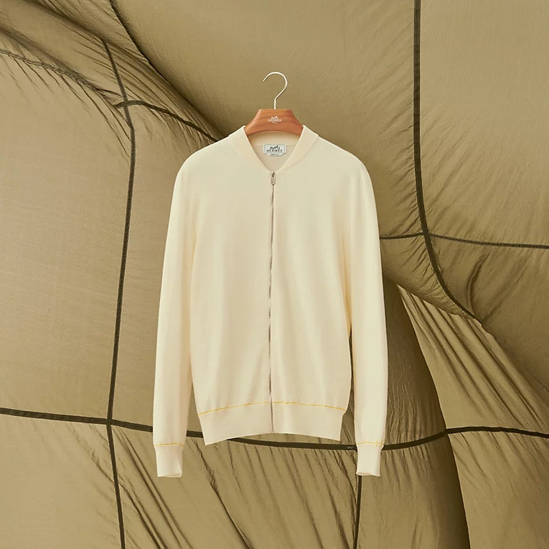 "H Etriviere" zipped jacket 4