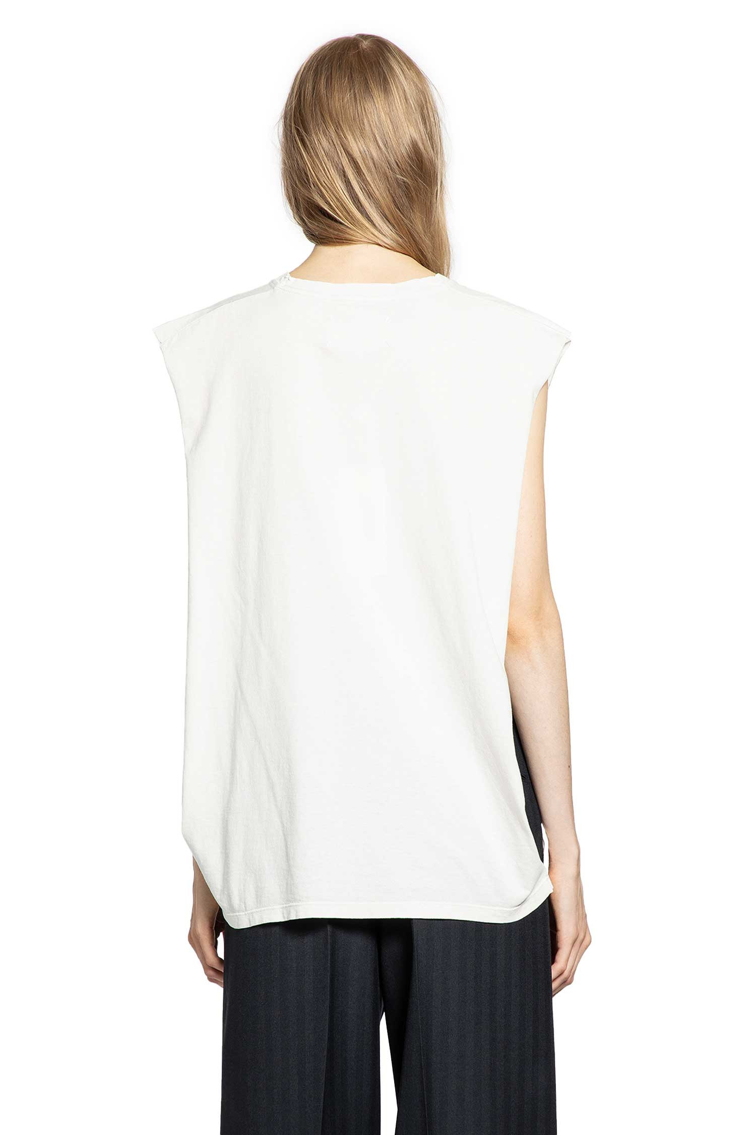 Maison Margiela Woman Off-white T-shirts & Tank Tops - 3