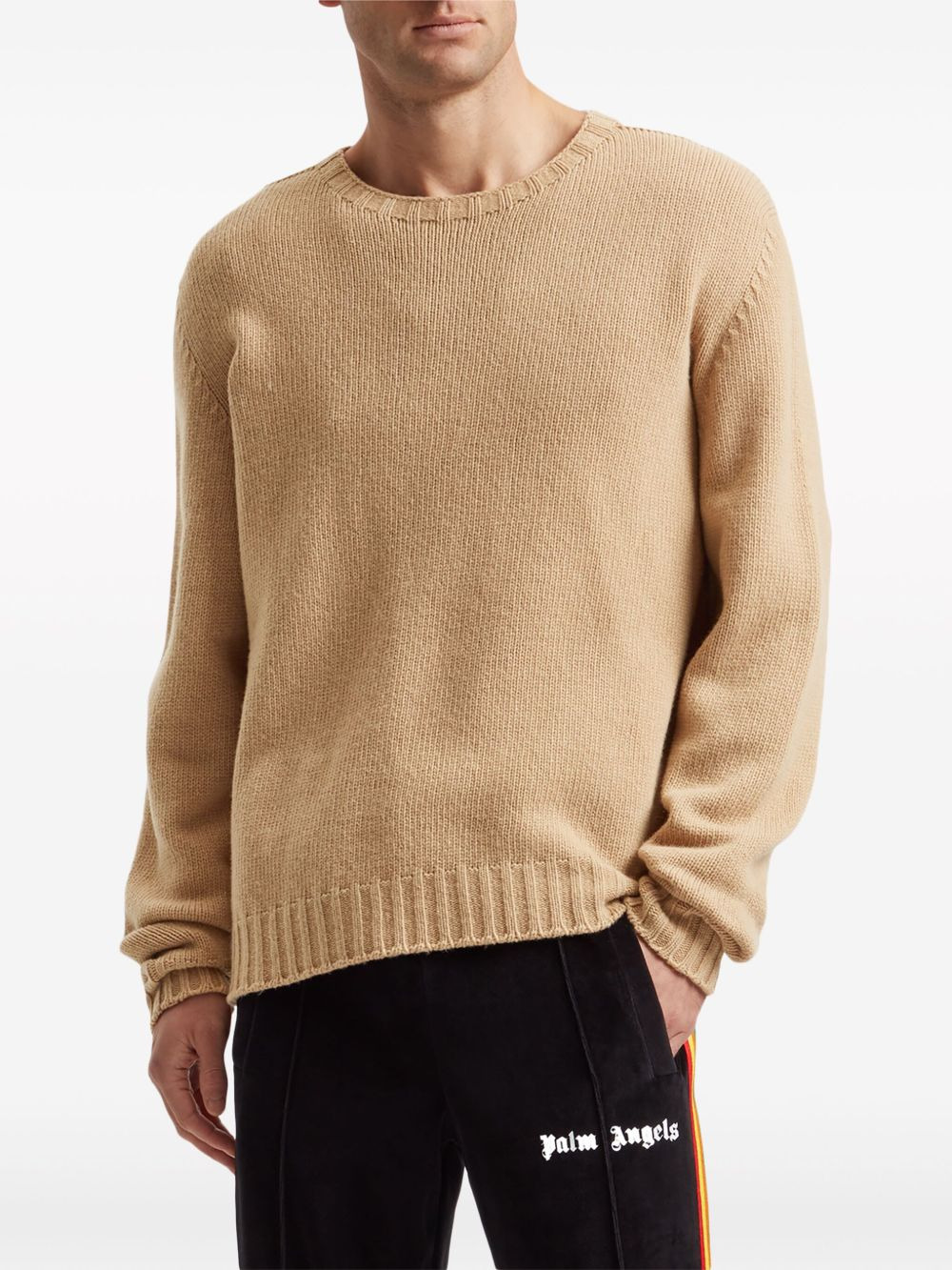 curved-logo jumper - 3