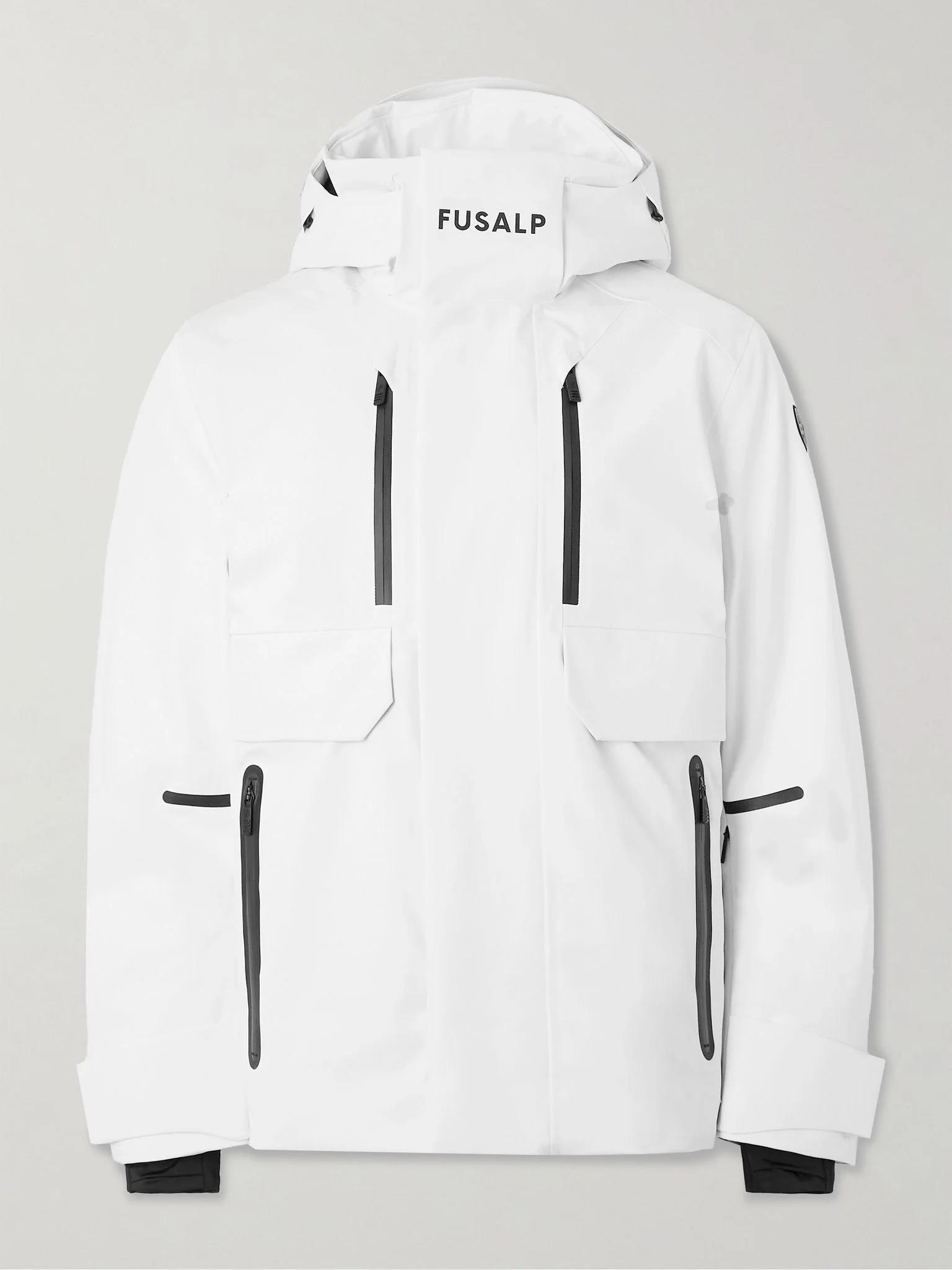John Padded Hooded Ski Jacket White - 1