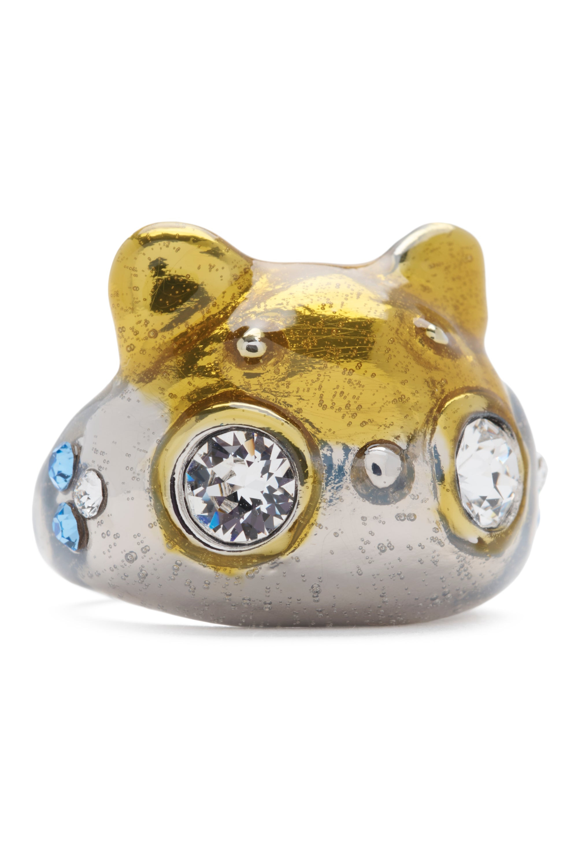 SILVER GOLD BUG RING - 2