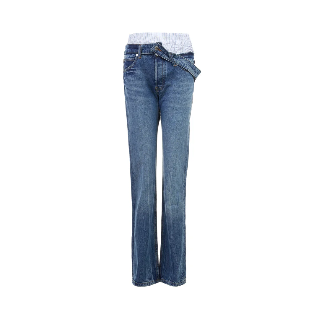 Pre-Styled Slim Jeans With Boxer - 1