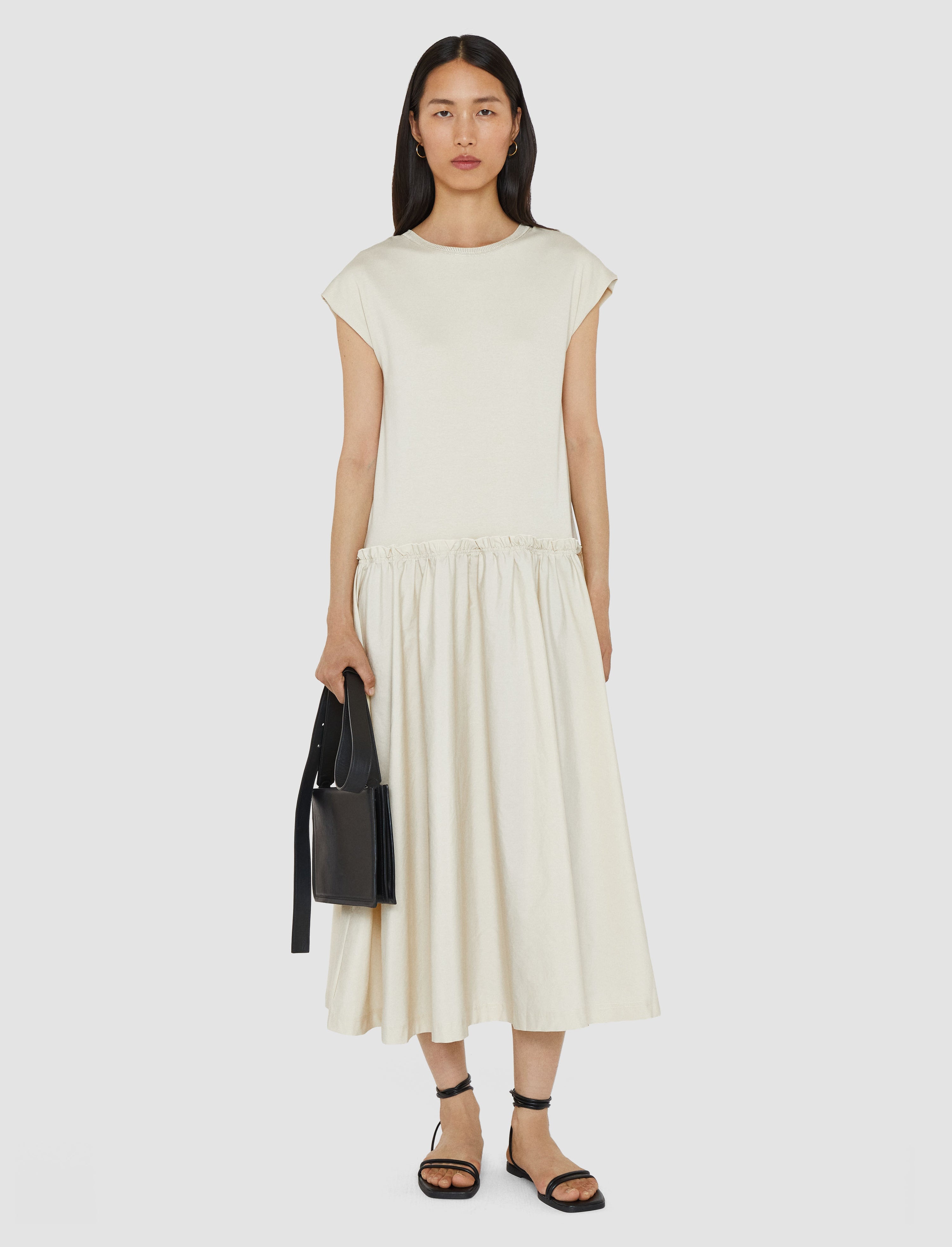 Cotton Poplin Jersey Dress - 2