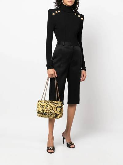 VERSACE Virtus Barocco-print shoulder bag outlook