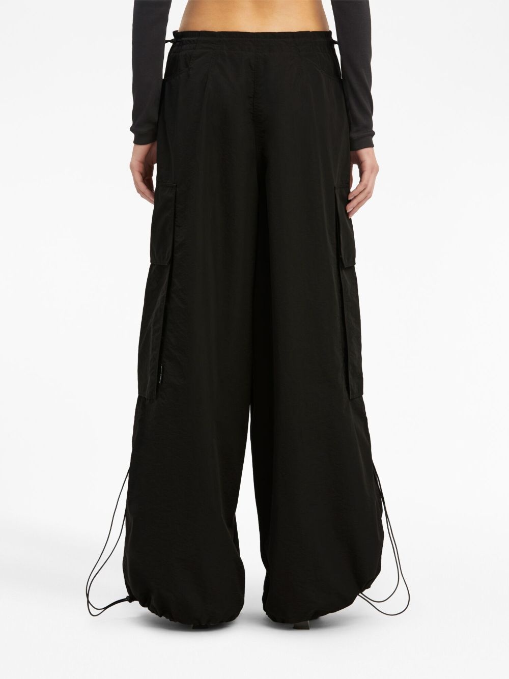 high-rise parachute trousers - 5