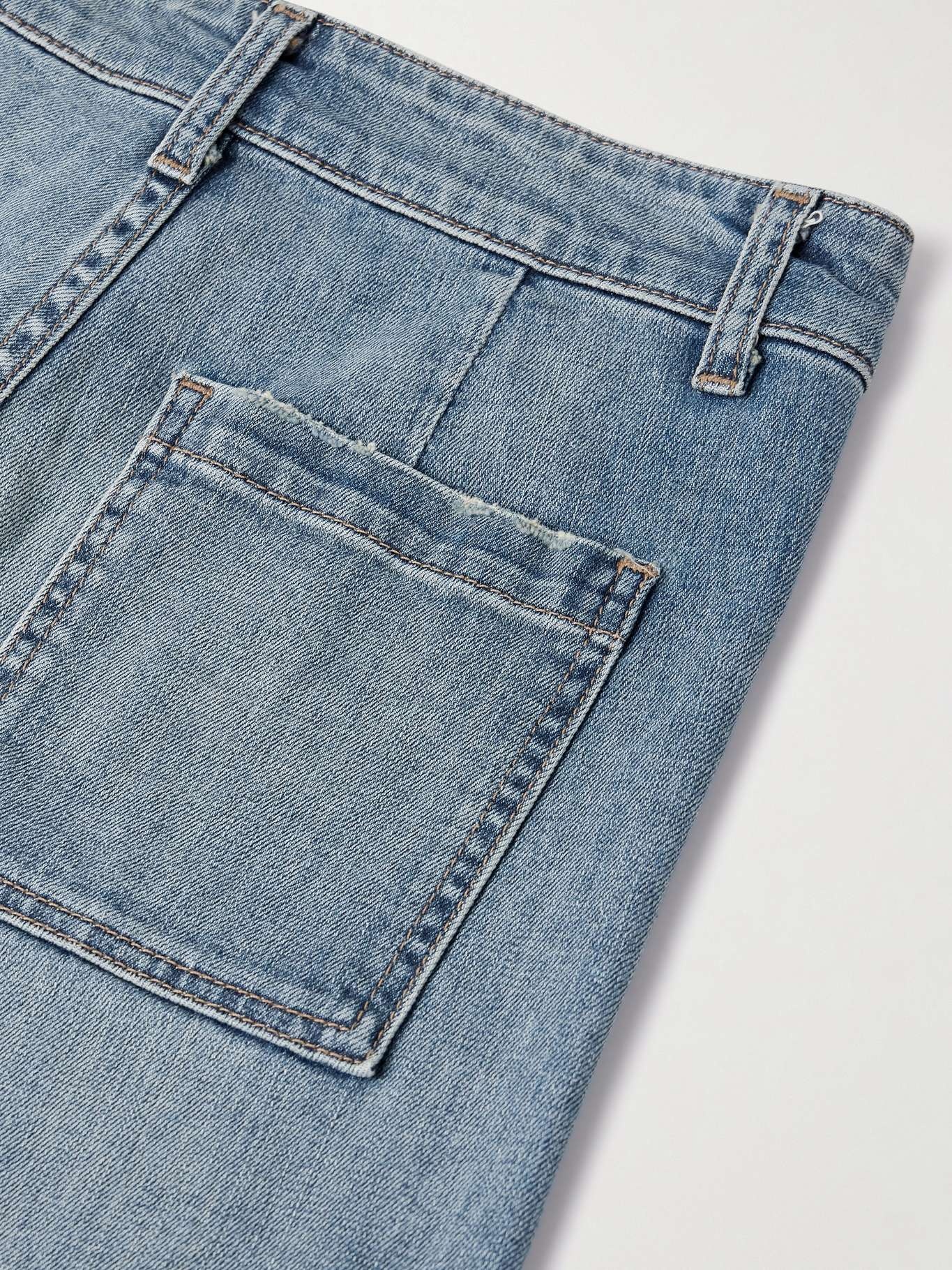 Megan distressed high-rise wide-leg jeans Mid denim - 6