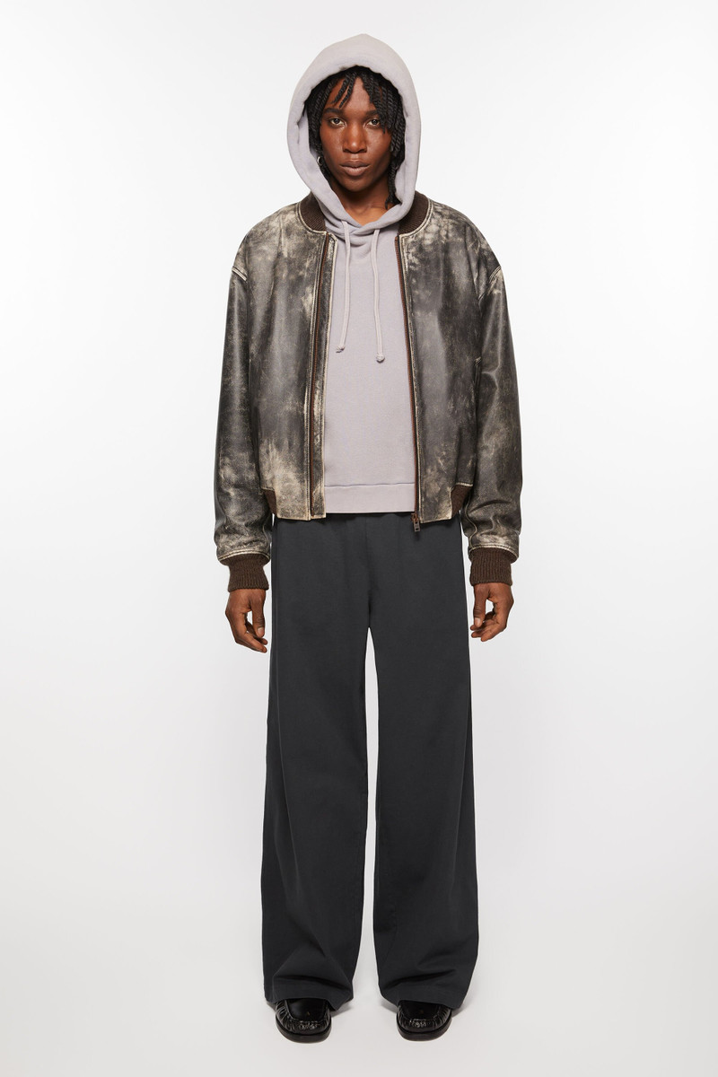 Acne Studios Sweatpant logo stamp - Black outlook