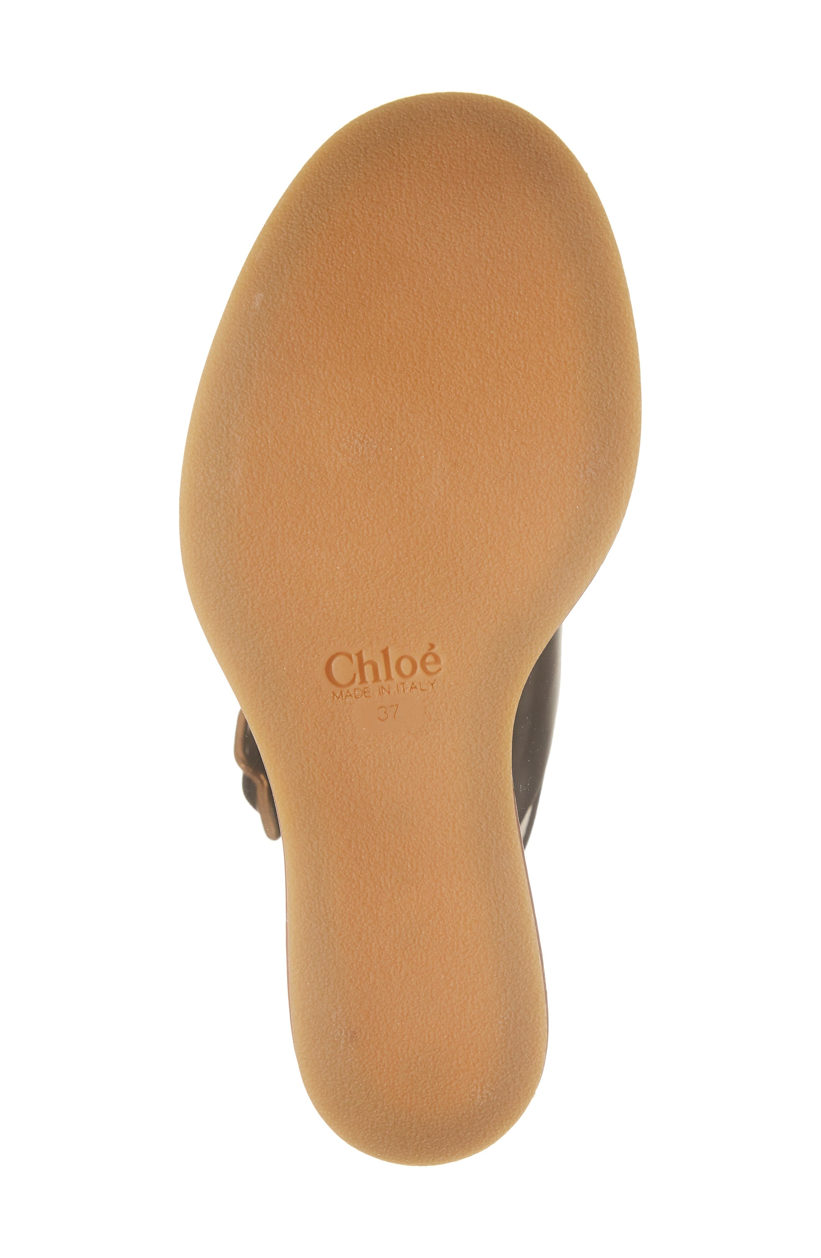 Chloé Maxime Wedge Sandal in 001 Black at Nordstrom - 6