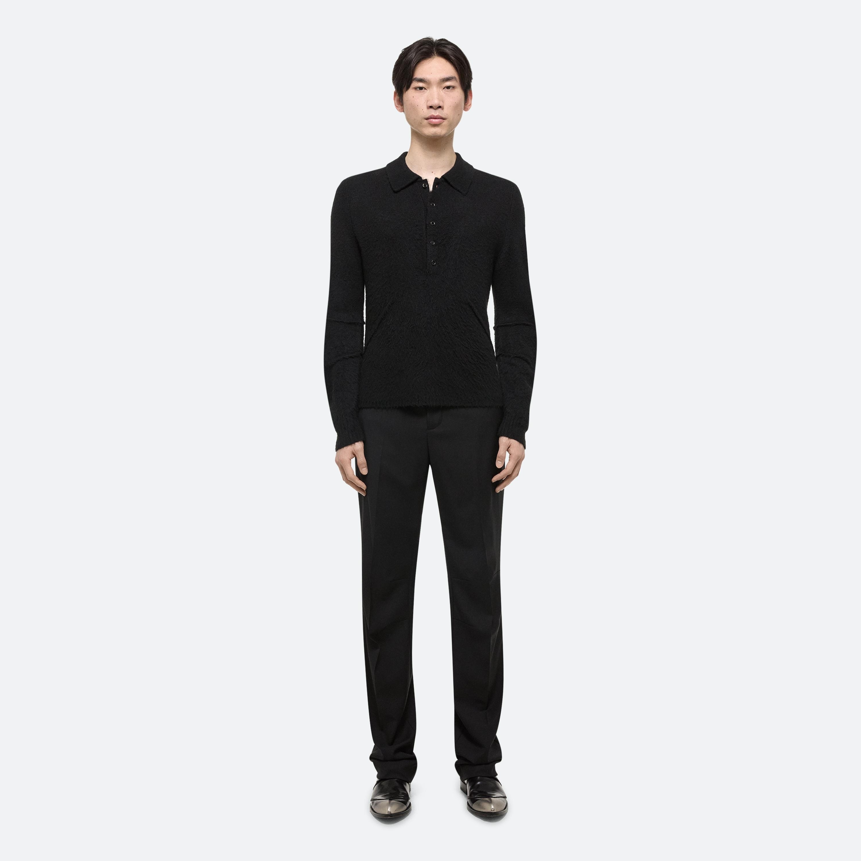 APEX BRUSHED POLO SWEATER - 4