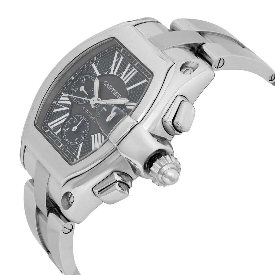 Pre-owned Cartier Roadster Chronograph Black Dial Men's Watch W62007X6 - 3