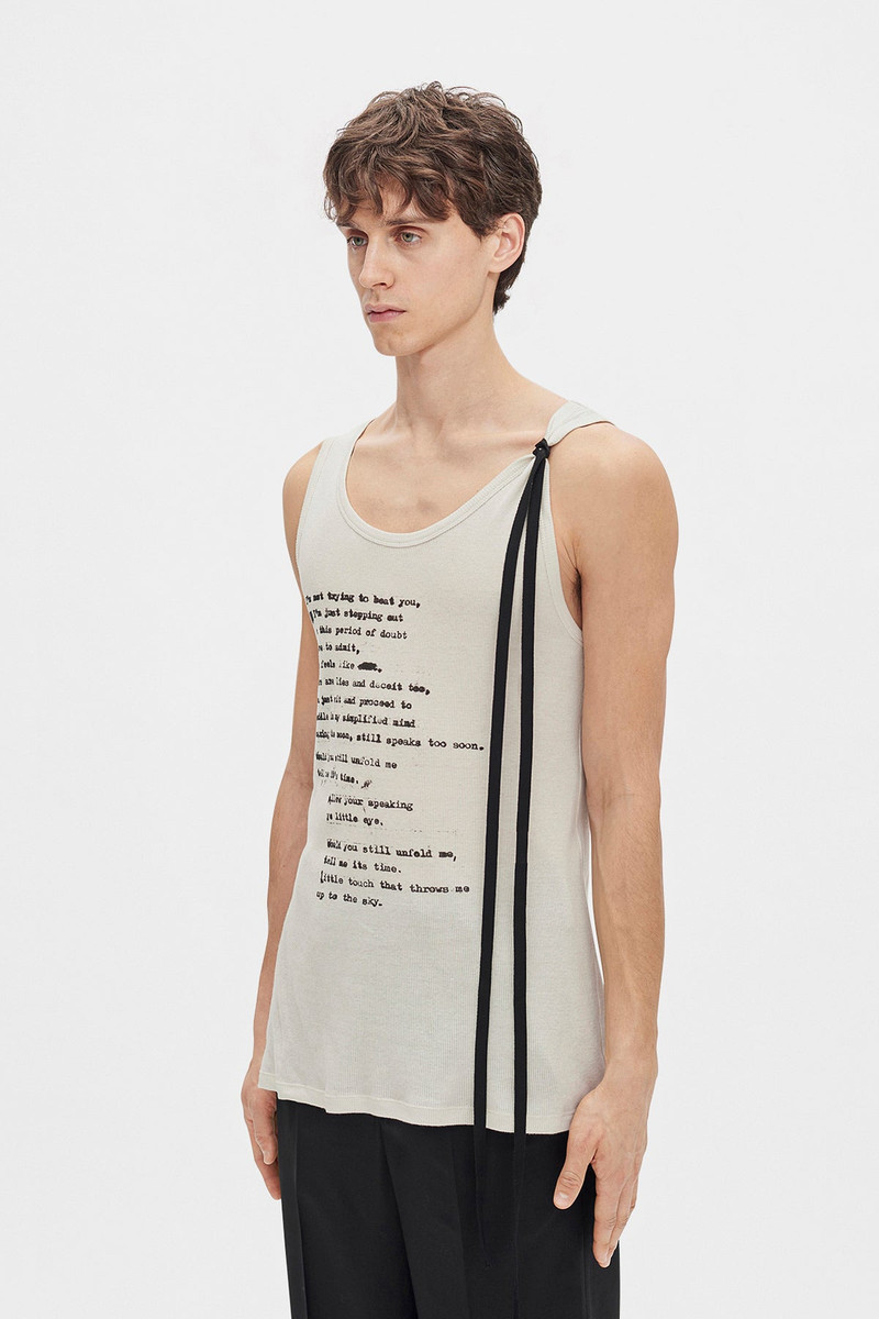 Ann Demeulemeester Seva ''Script'' Tank Top outlook