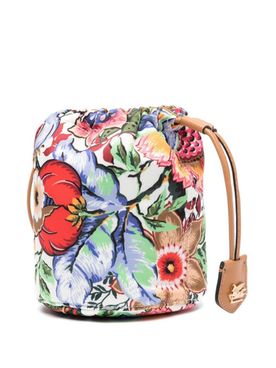 Etro floral-print bucket bag outlook