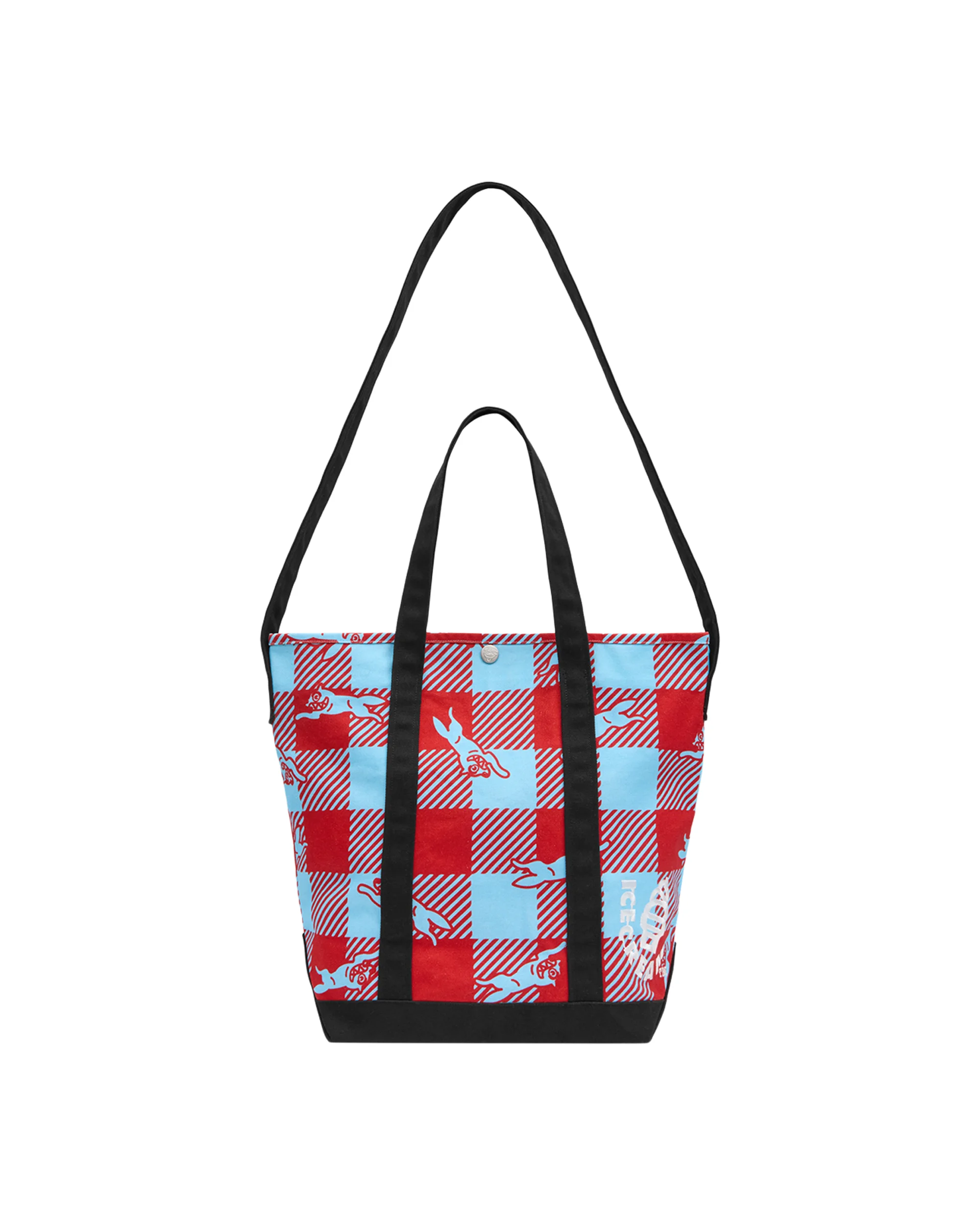 CHECKER RUNNING DOG TOTE BAG - 1