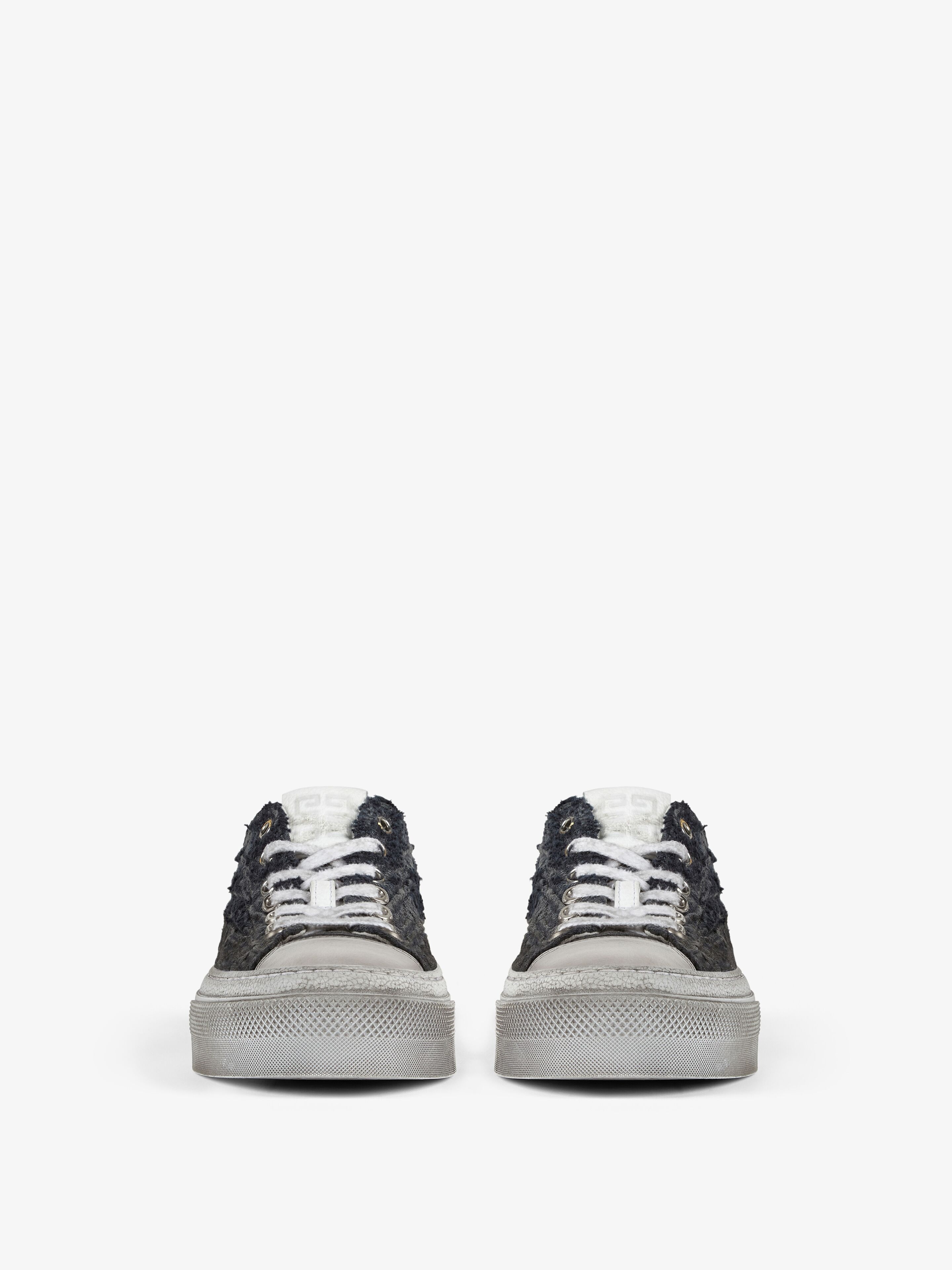 CITY SNEAKERS IN 4G DENIM WITH USED EFFECT - 2
