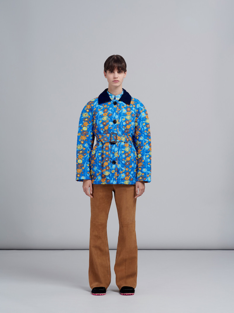 Marni VERTICAL GARDEN PRINT NYLON JACKET outlook