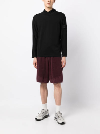 Stone Island Shadow Project terry-cloth drawstring cotton shorts outlook