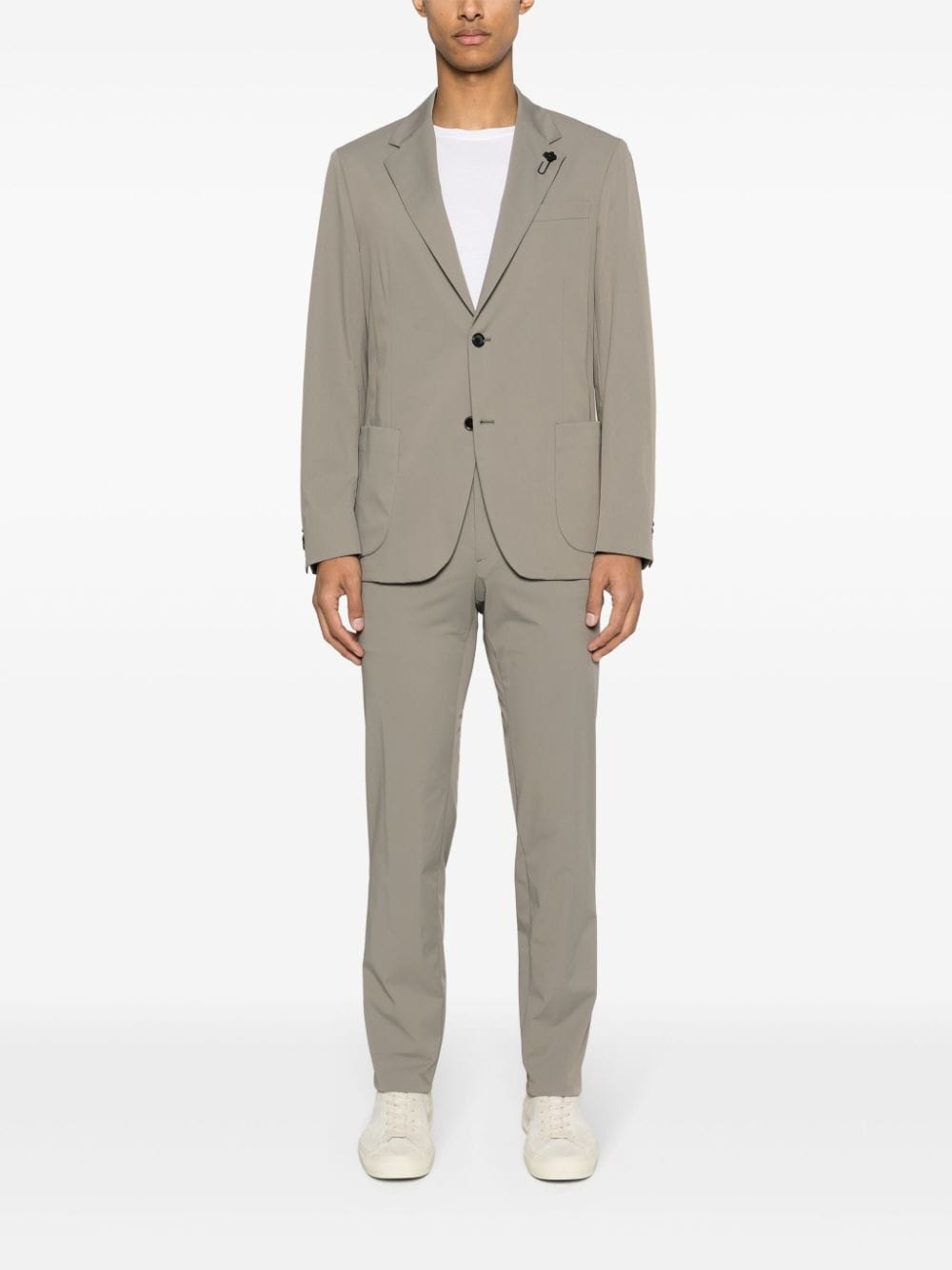 taffeta single-breasted blazer - 2