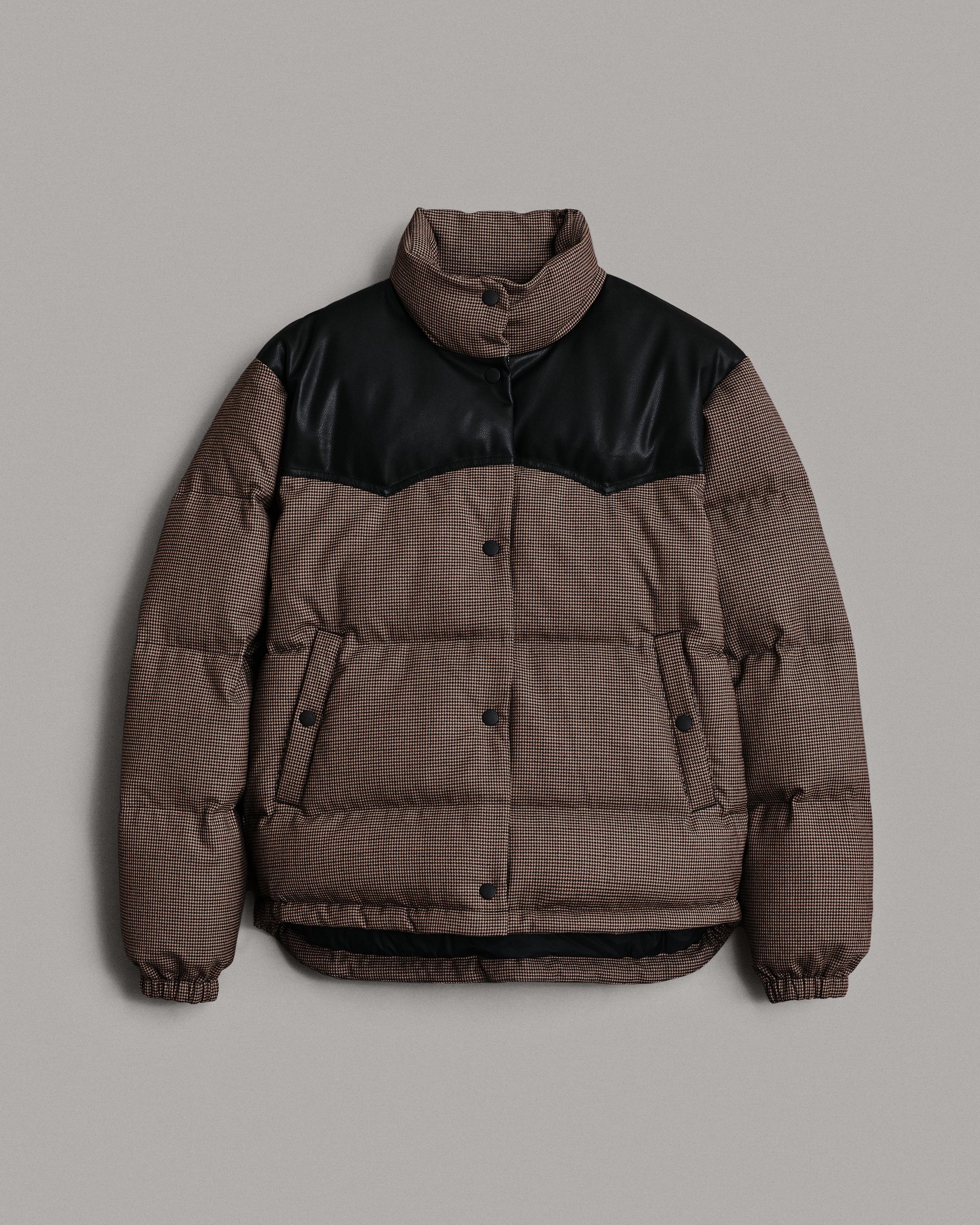 Cal Wool Plaid Puffer Coat
Relaxed Fit Coat - 1