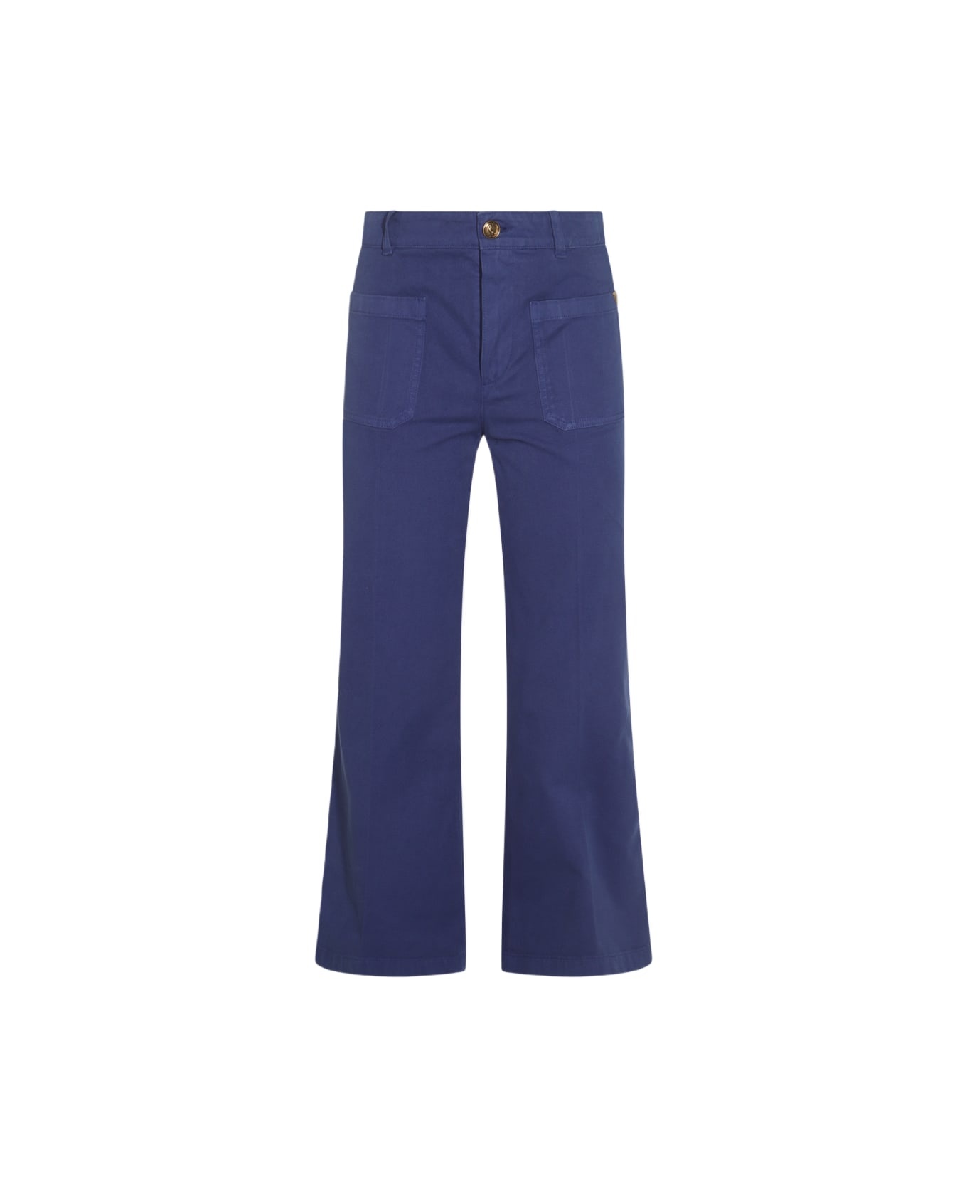 Blue Cotton Pants - 1