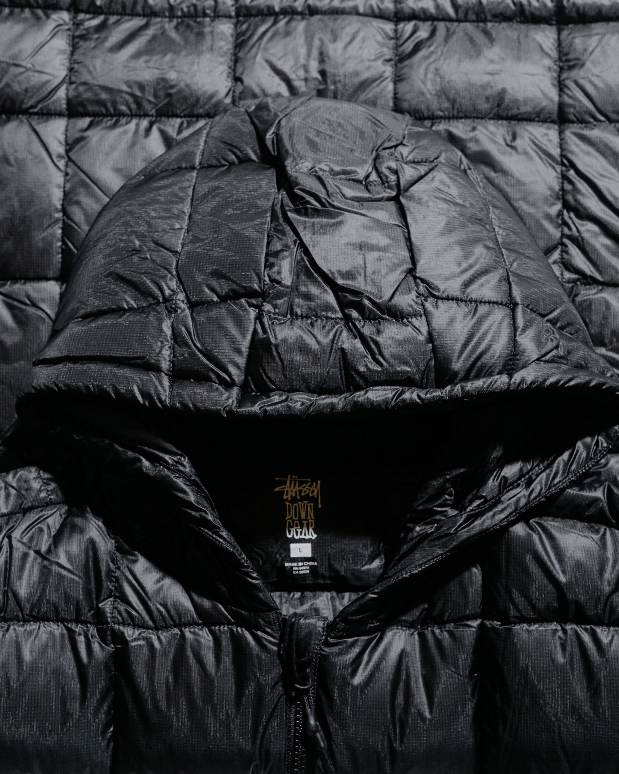 Stüssy Midweight Hooded Puffer Black - 4