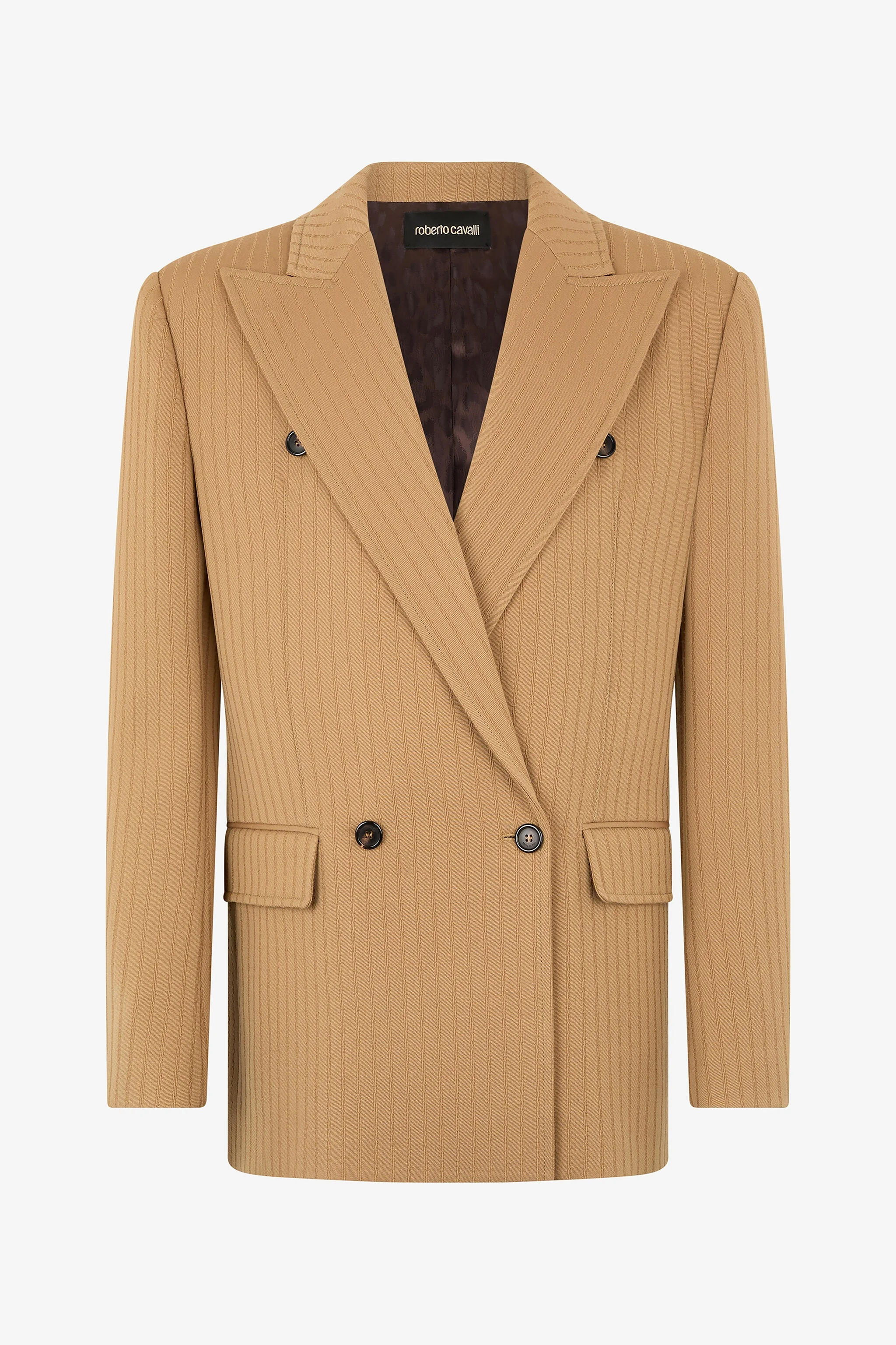 Striped Double-Breasted Jacket - 1