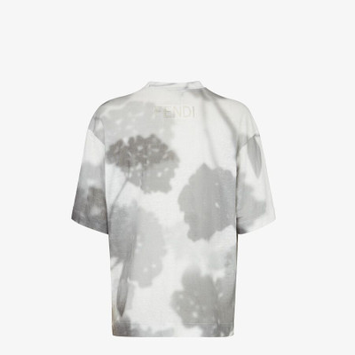 FENDI White linen T-shirt outlook