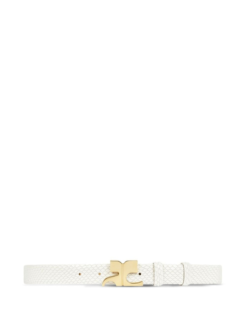 courrèges Viper leather belt outlook