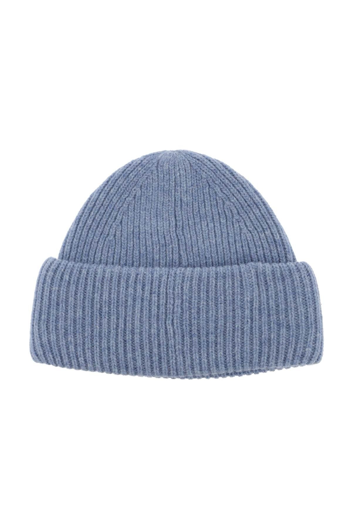 Acne Studios Ribbed Wool Beanie Hat With Cuff Women - 2