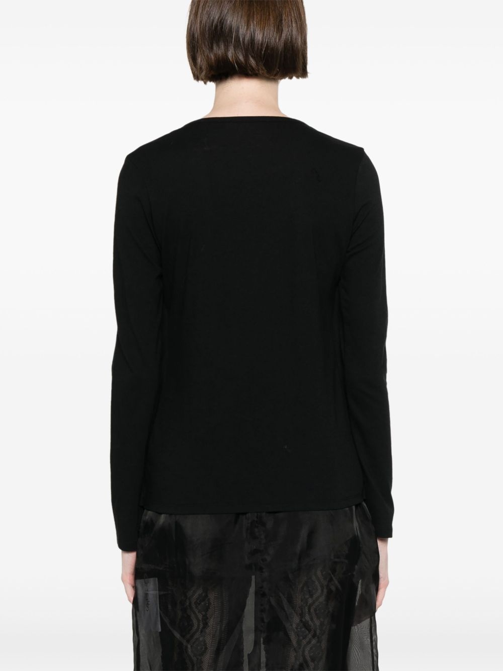 lace-detail T-shirt - 4