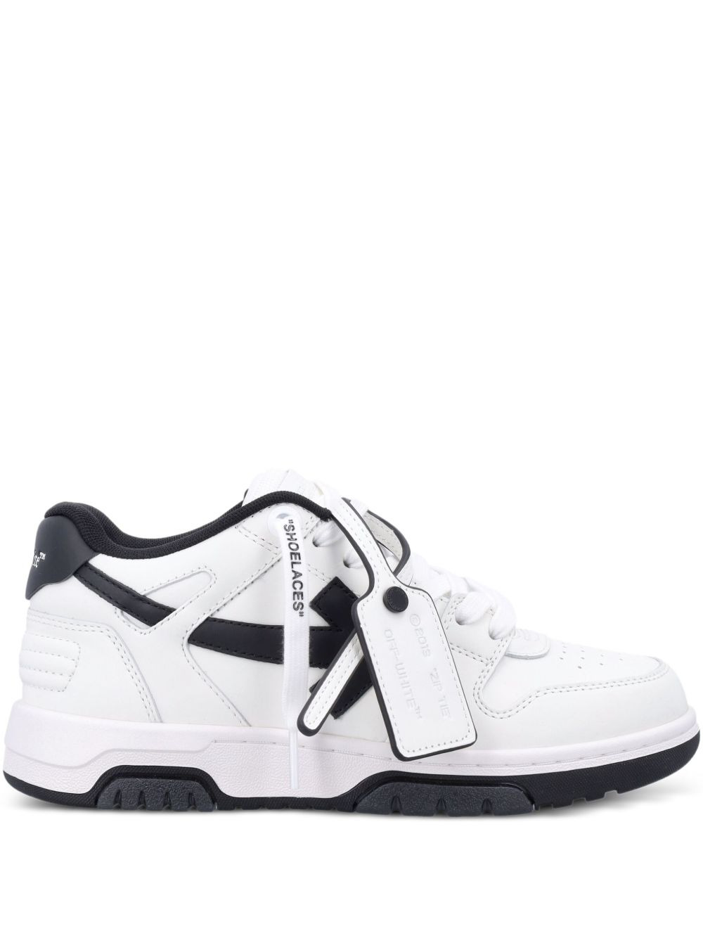 Out Of Office lace-up leather sneakers - 1