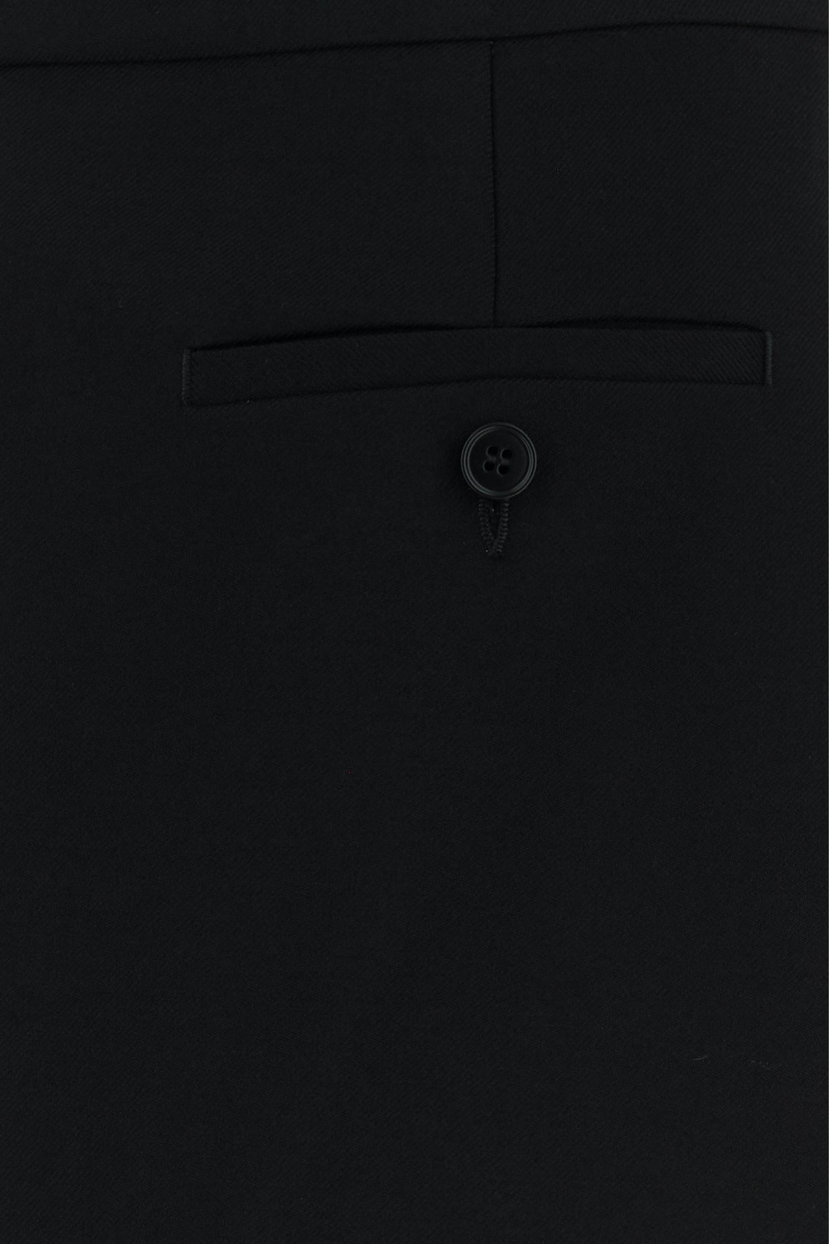 Black stretch wool skirt - 3