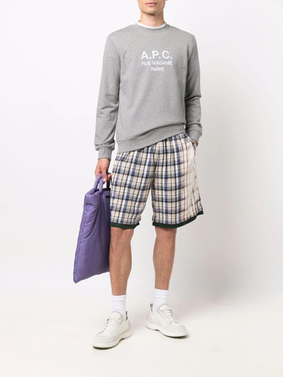 A.P.C. Rufus logo-print sweatshirt outlook