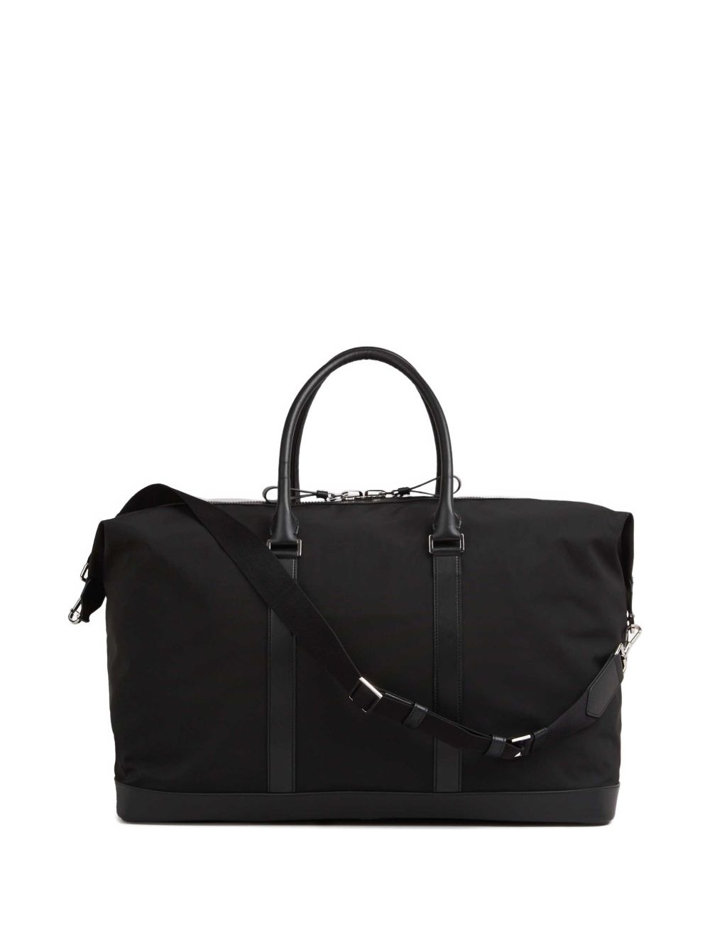 leather-trim luggage bag - 2