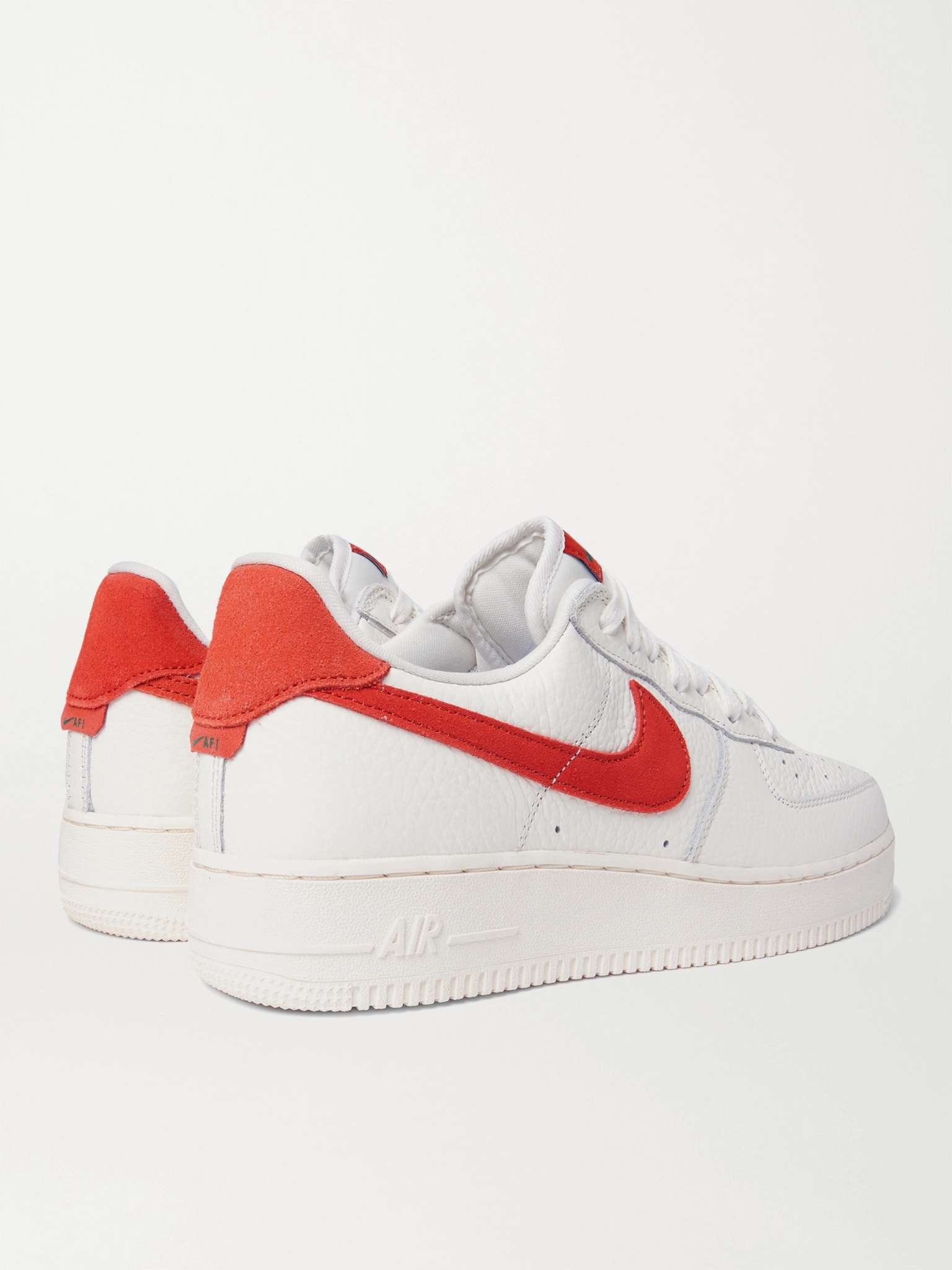 Air Force 1 07 Suede-Trimmed Leather Sneakers - 5