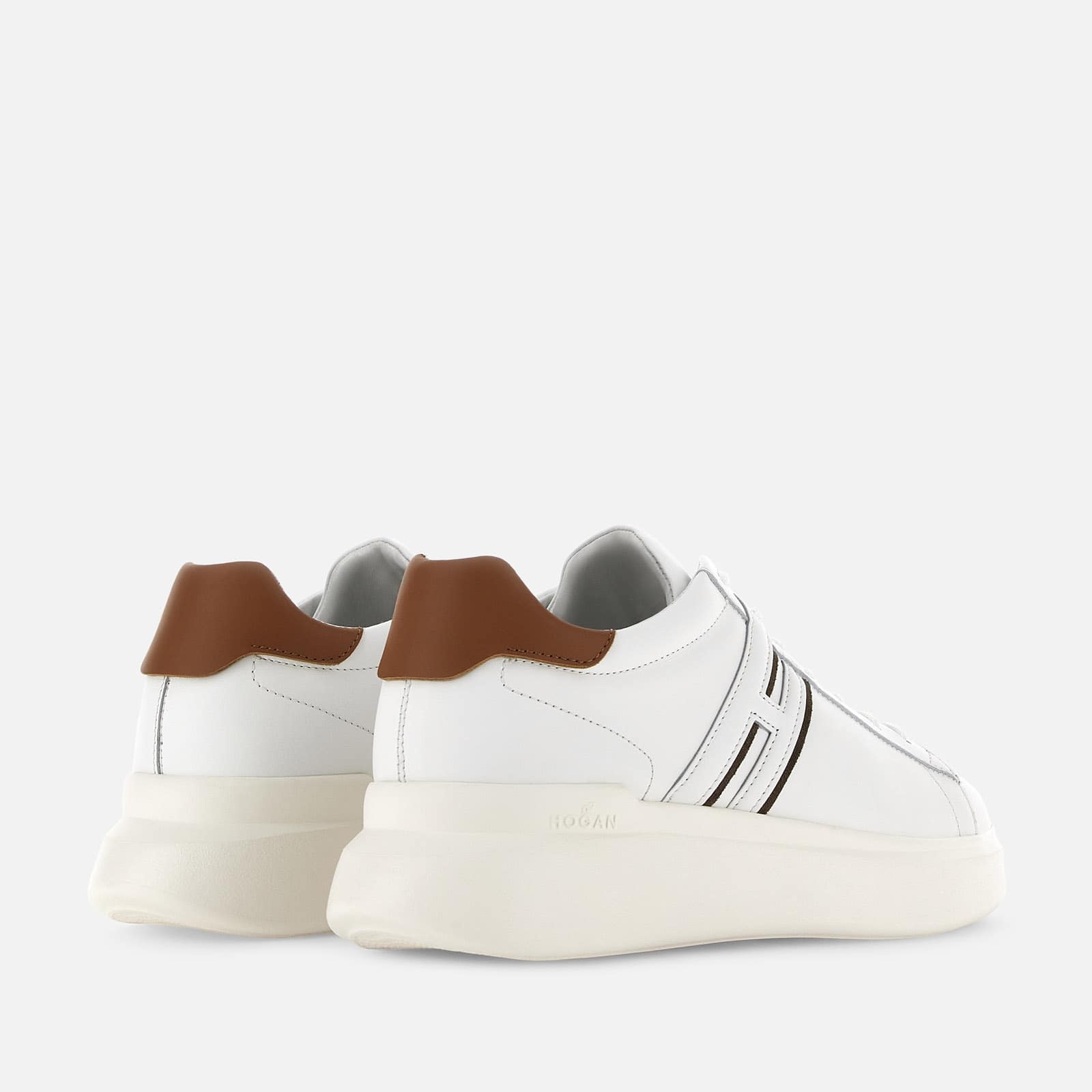 Sneakers Hogan H580 White Brown - 3